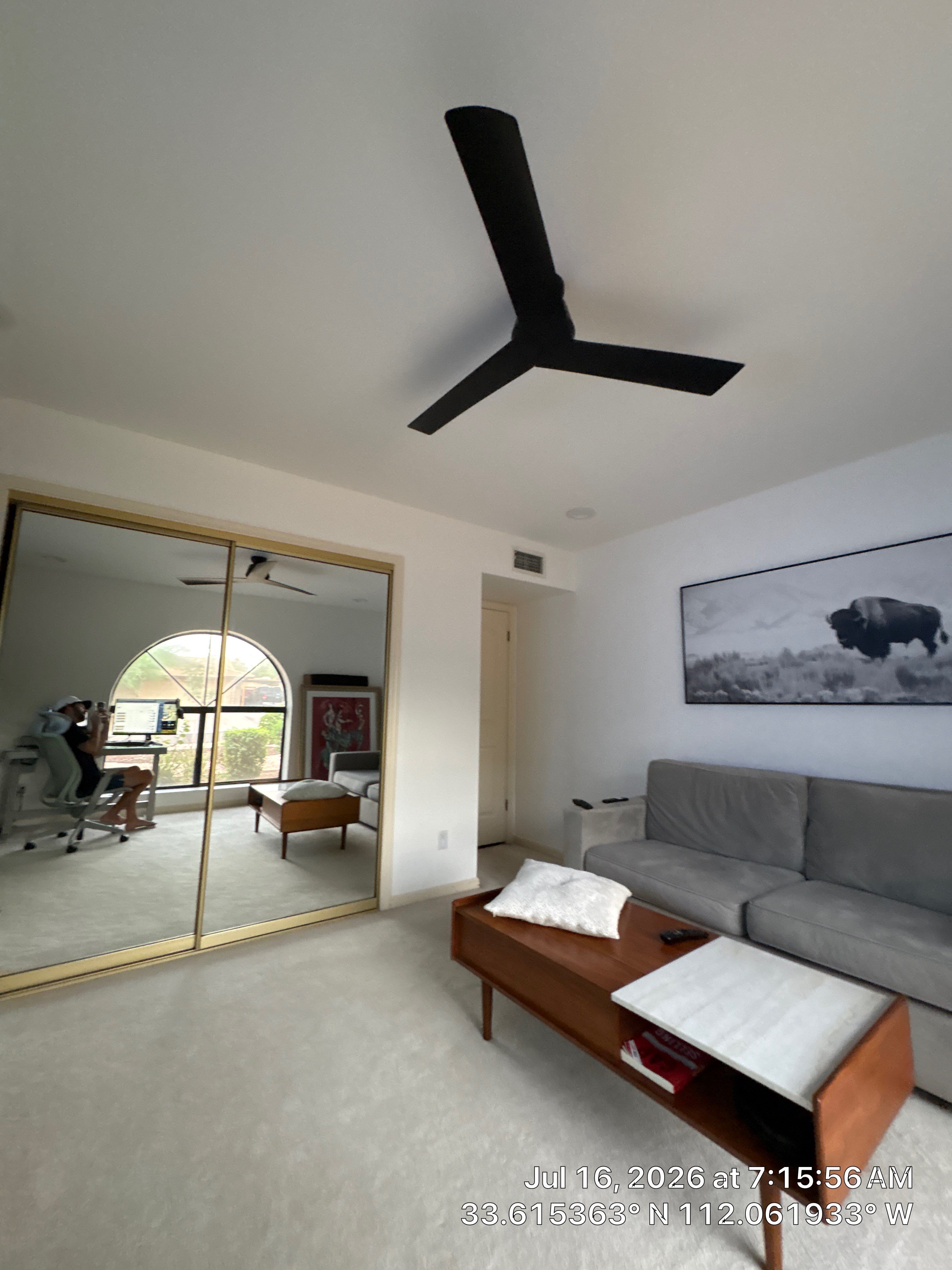 Modern Interior Renovation with Custom Accent Wall and Mirror Installation by CompanyCam Sales Demo