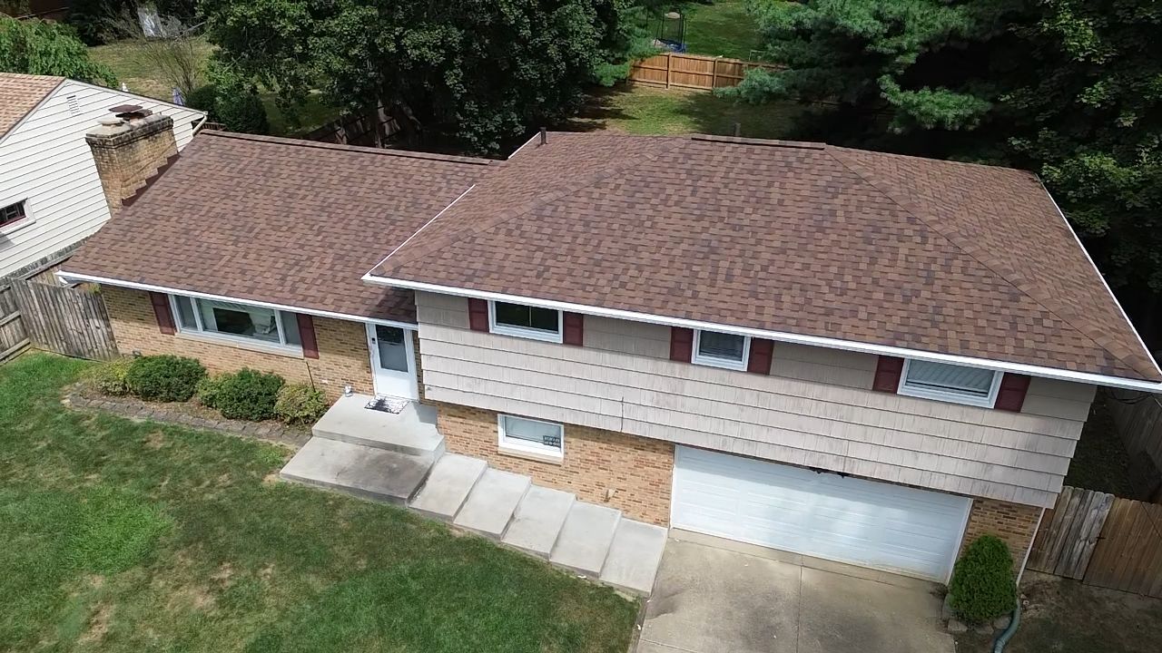 Atlas Pinnacle, Color, Burnt Hickory, Drip Edge, Color, Royal Brown by Eagle Eye Roofing