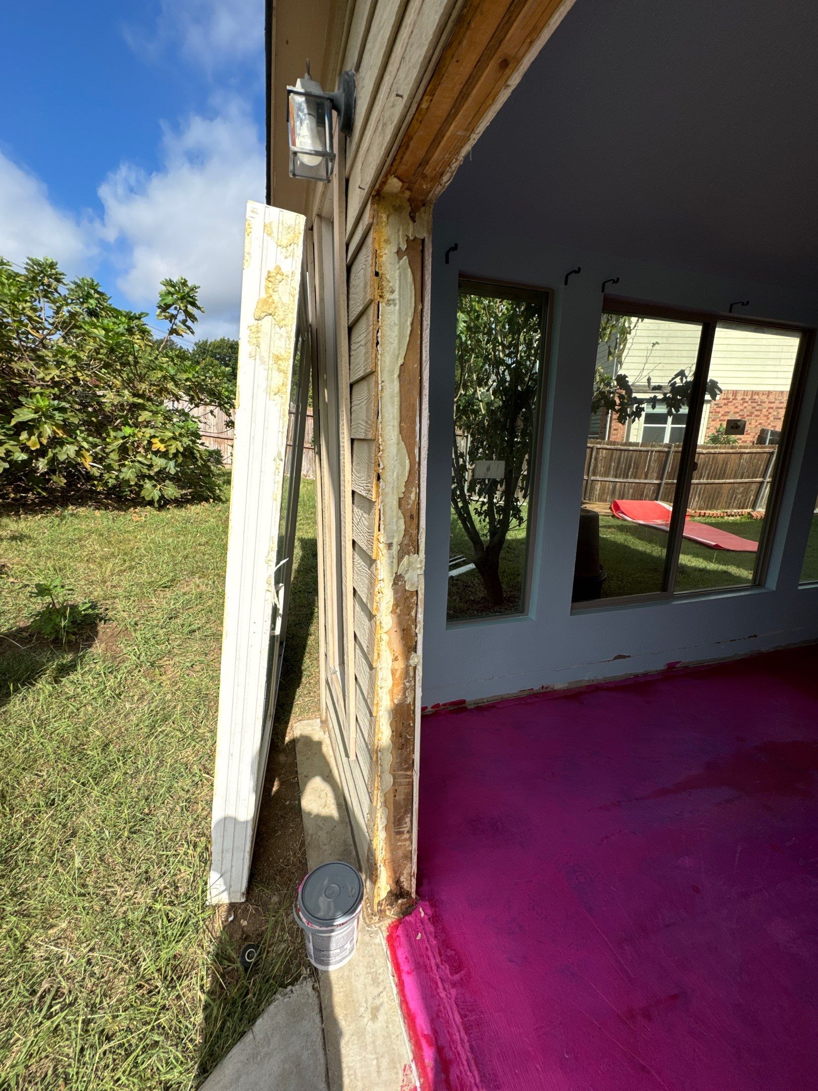 Seamless Floor Upgrade & Critical Water Damage Repair: Complete Patio Door Fix by Tibi Soli LLC