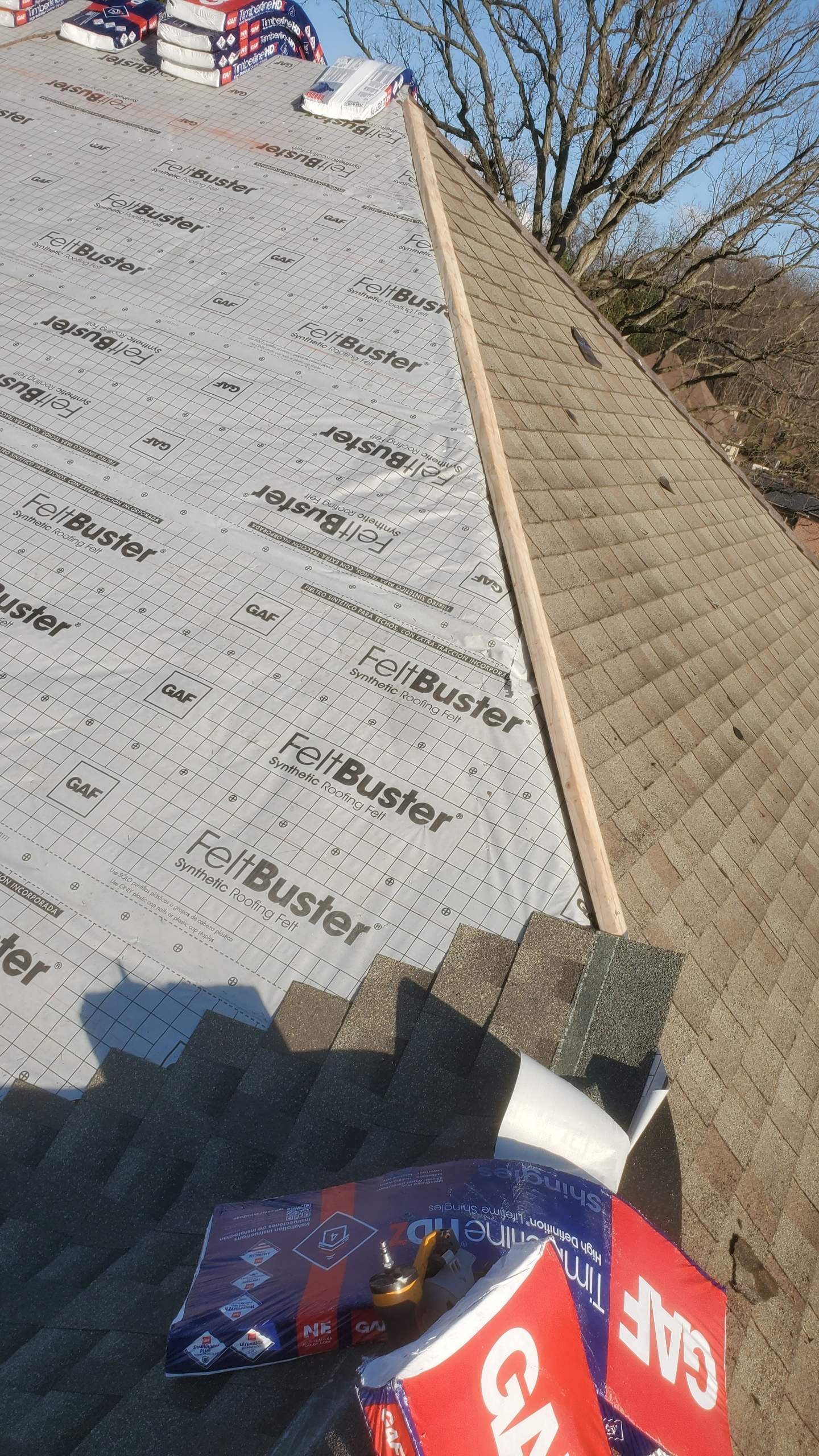 Residential Roofing Installation using GAF Timberline HDZ Lifetime Architectural Shingles by Roof Right Inc