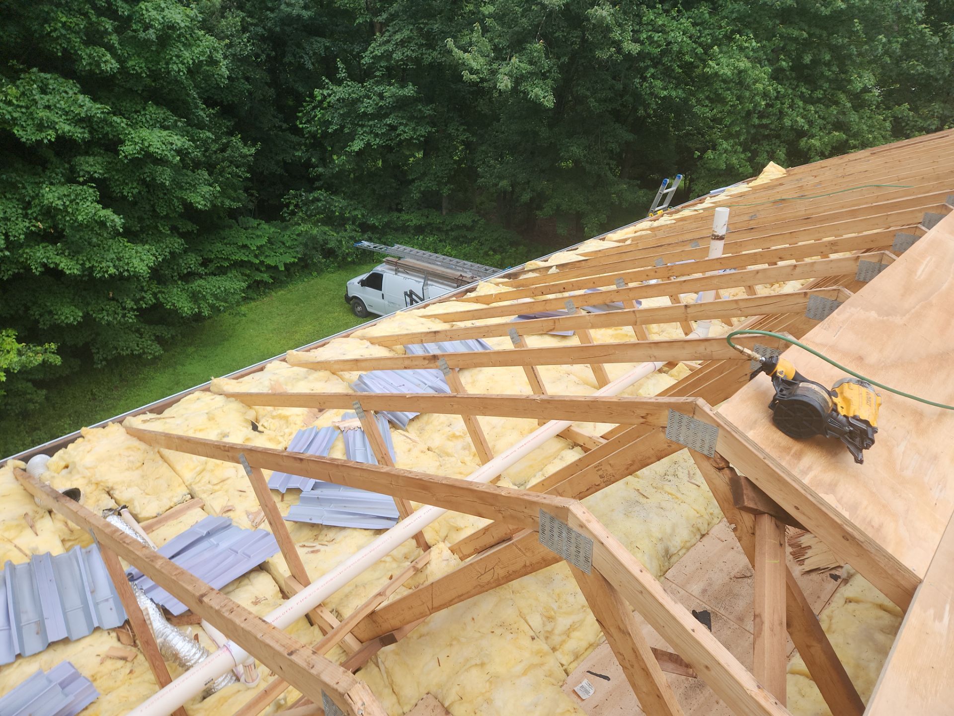 Residential Roofing Installation using Owens Corning TruDefinition Duration AR - Williamsburg Gray by A Plus Exterior