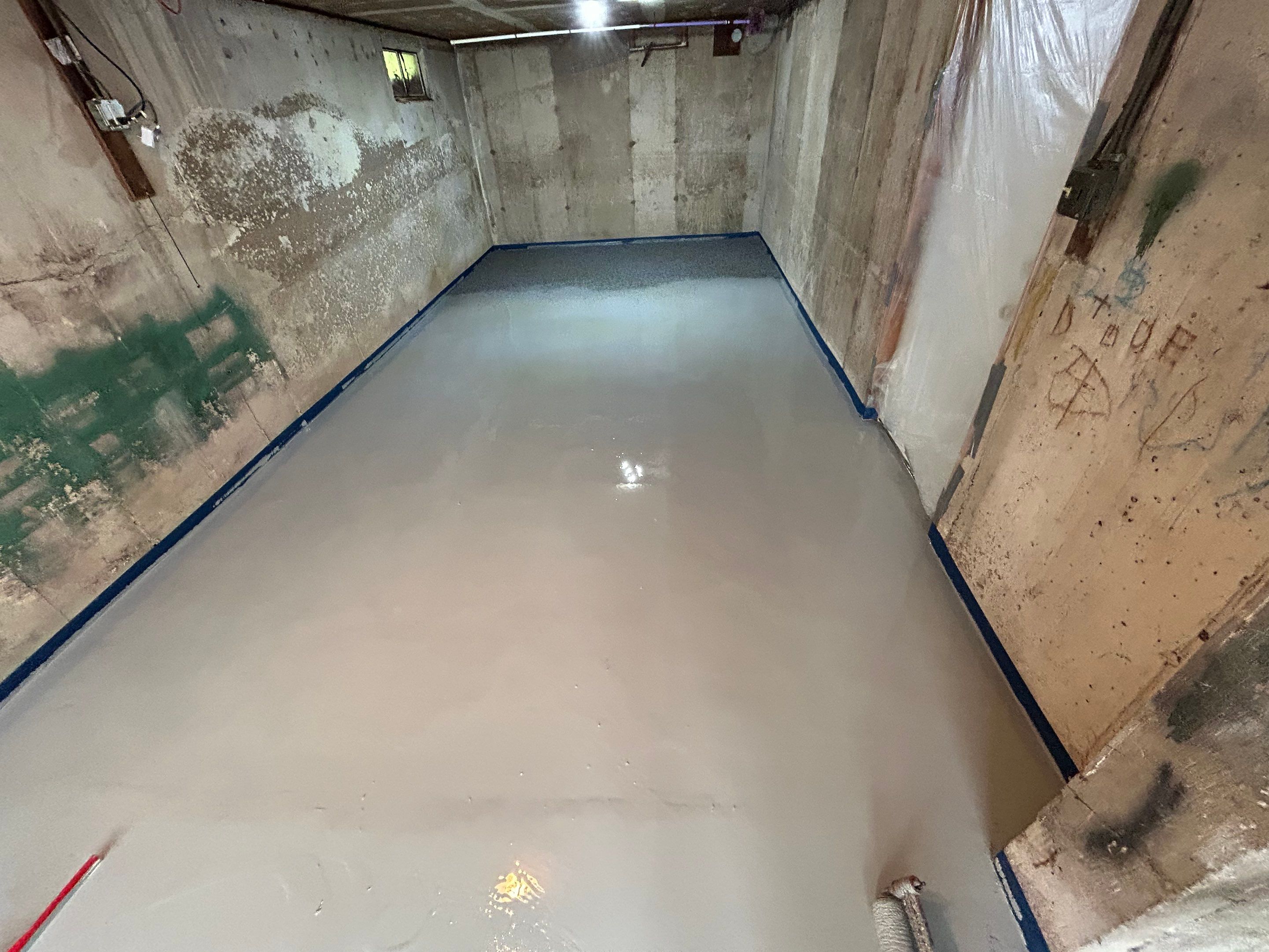 Concrete Floor Coating in Nightfall Finish by DiGiorgi Roofing and Siding Inc