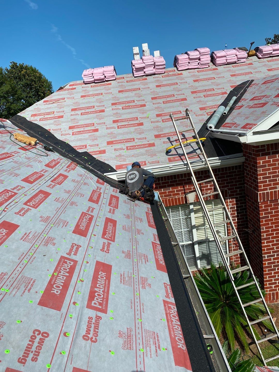 Commercial Roofing Installation using Roof Replacement by American Roofing & Construction LLC