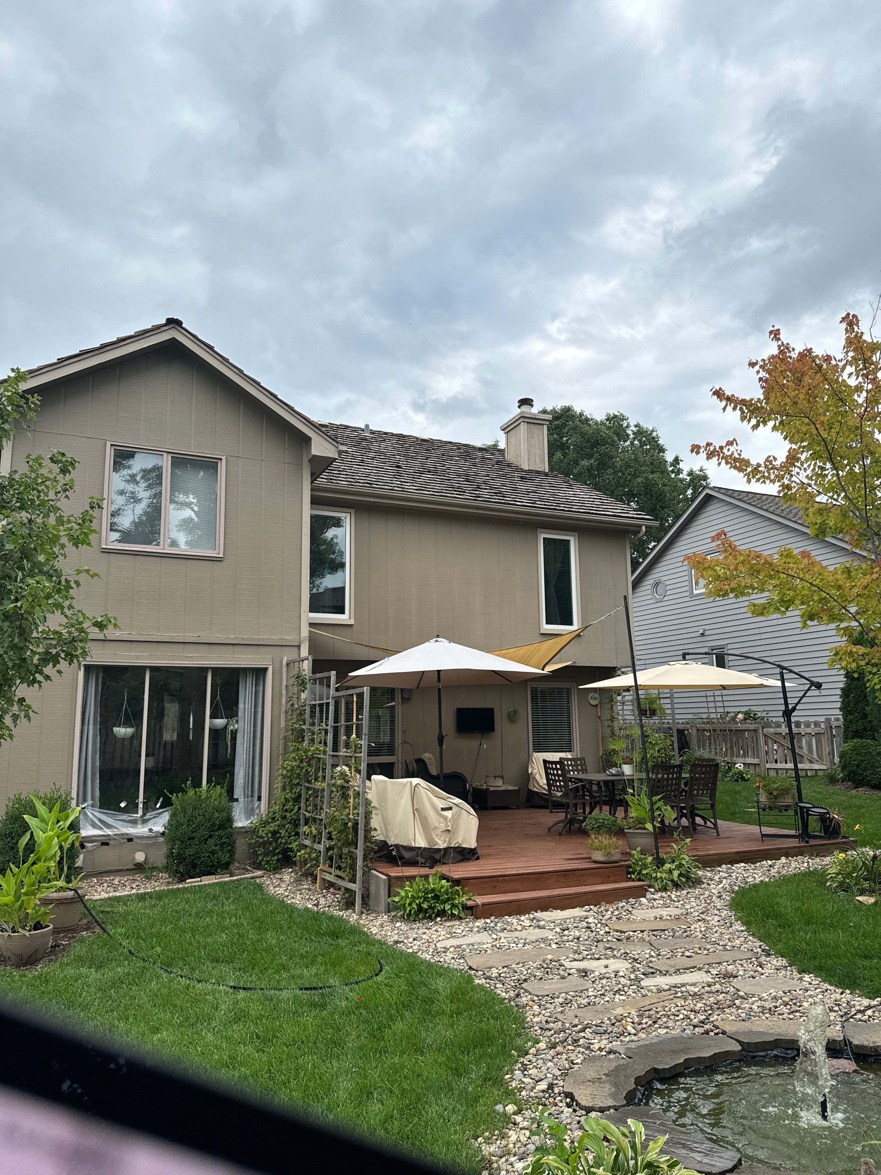 Residential Roofing Installation using IKO ArmourShake in Chalet Wood by Lightning Exteriors