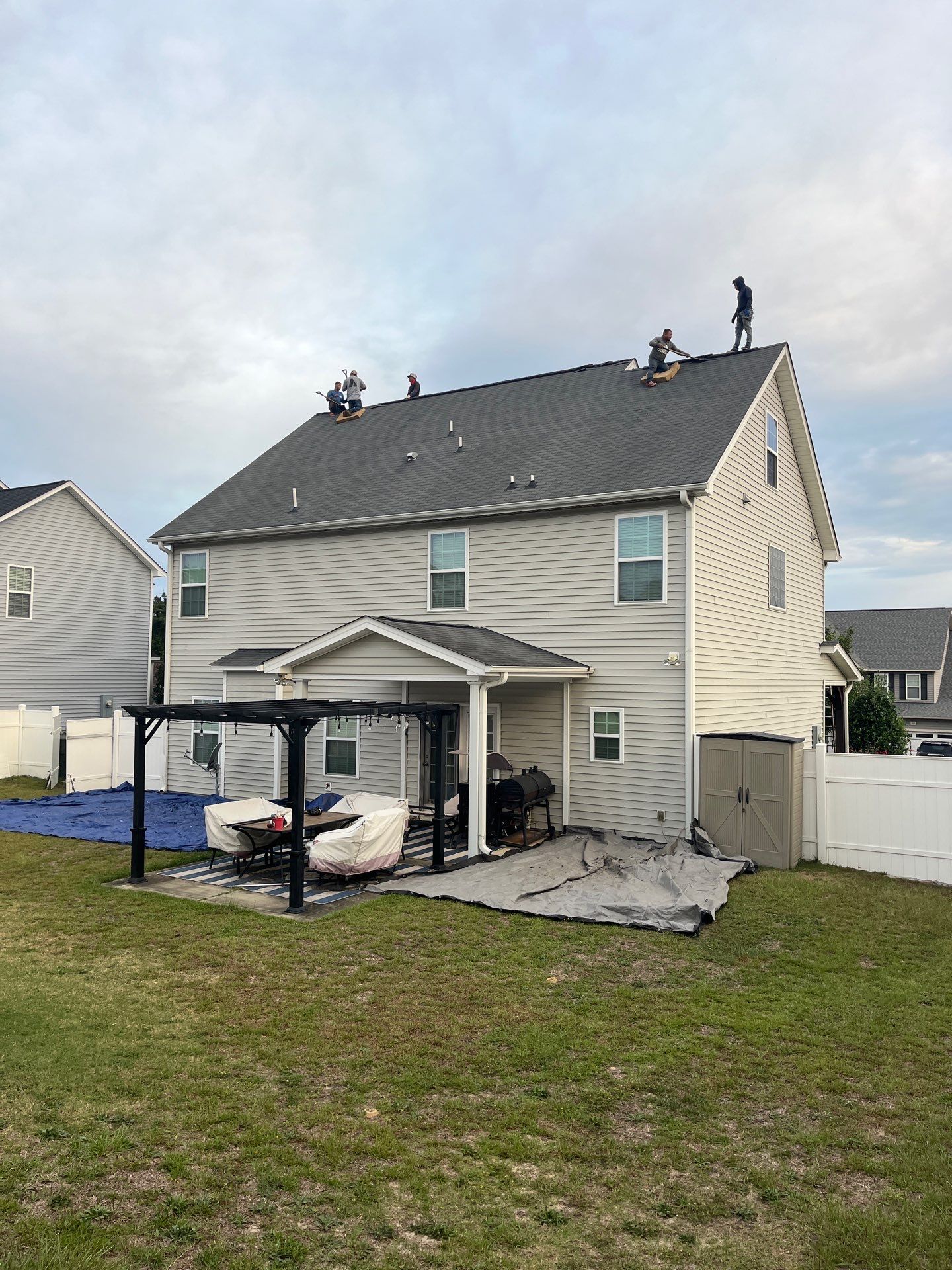 Residential Roofing Installation using Owens Corning by Karcher Roofing & Construction