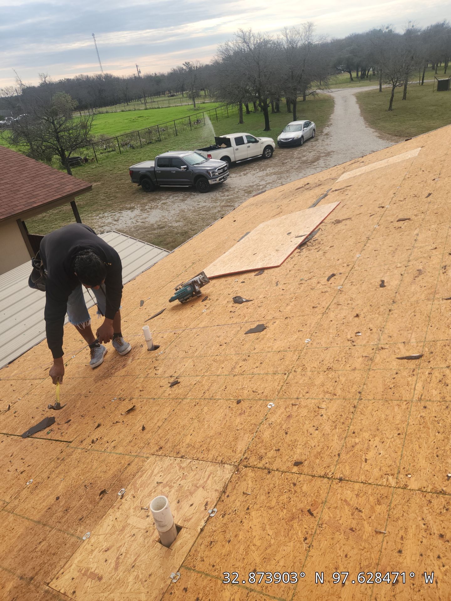 Project in Weatherford by Lonestar Roofing and Restoration LLC.