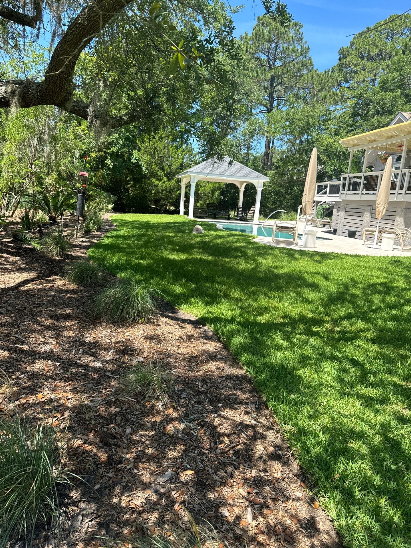 Residential Drainage Solutions and Sod Installation in Hilton Head Island by Lowcountry Scapes, LLC