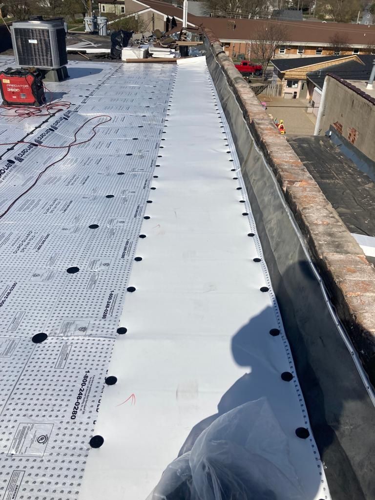 Roof Recover on a downtown building in Lake City  by Grell Roofing, LLC