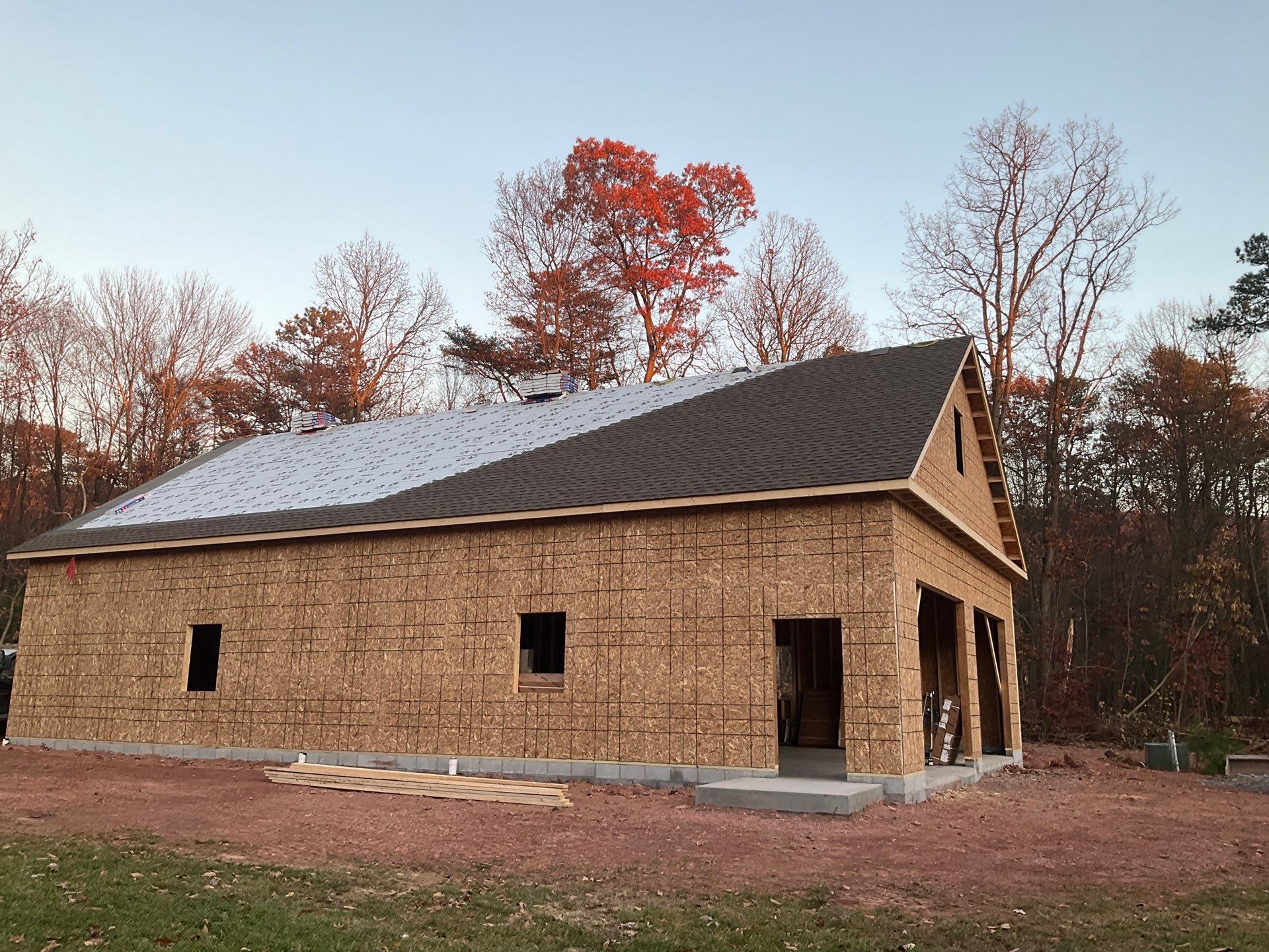 Custom Two-Story Garage with Finished Upper Leve by Esh Builders