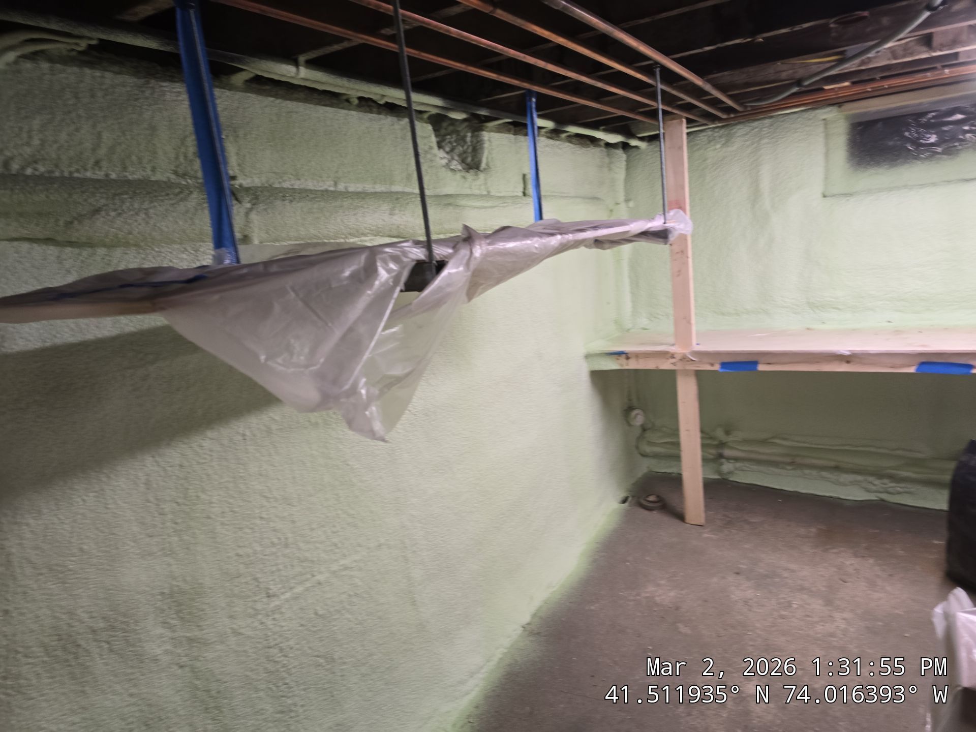 Attic Insulation using open cell spray foam by NYS Foam & Energy