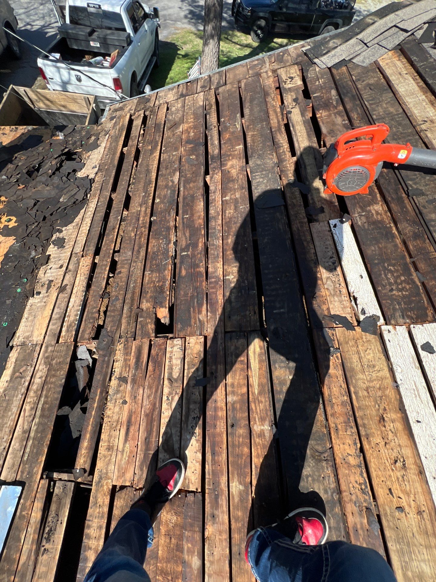 New Roof & Decking Brought to Code. by In & Out Construction & Remodeling, LLC