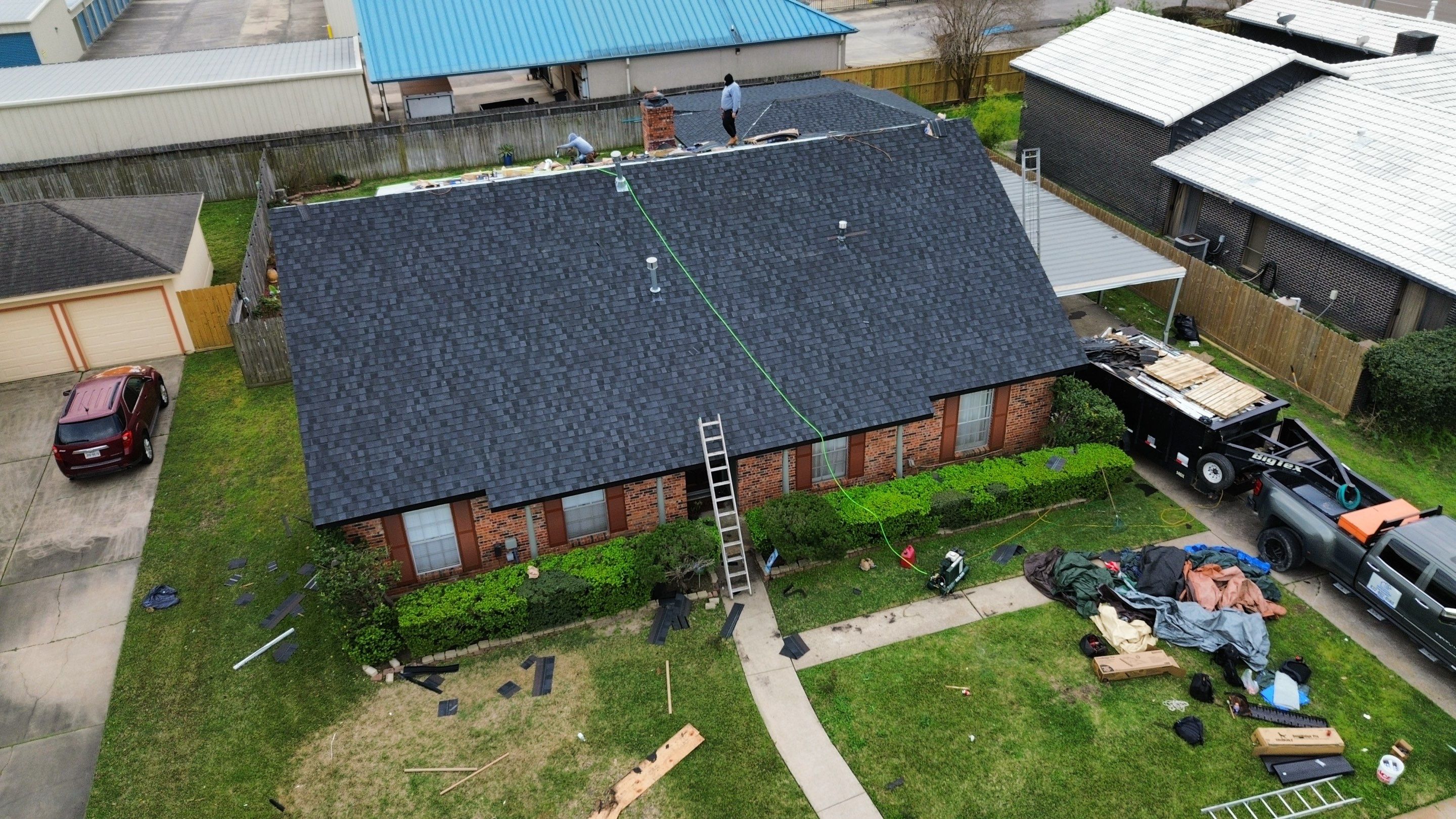 Roof Remplacement using Certainteed Patriot Shadow Black by CAP Roofing and Construction LLC