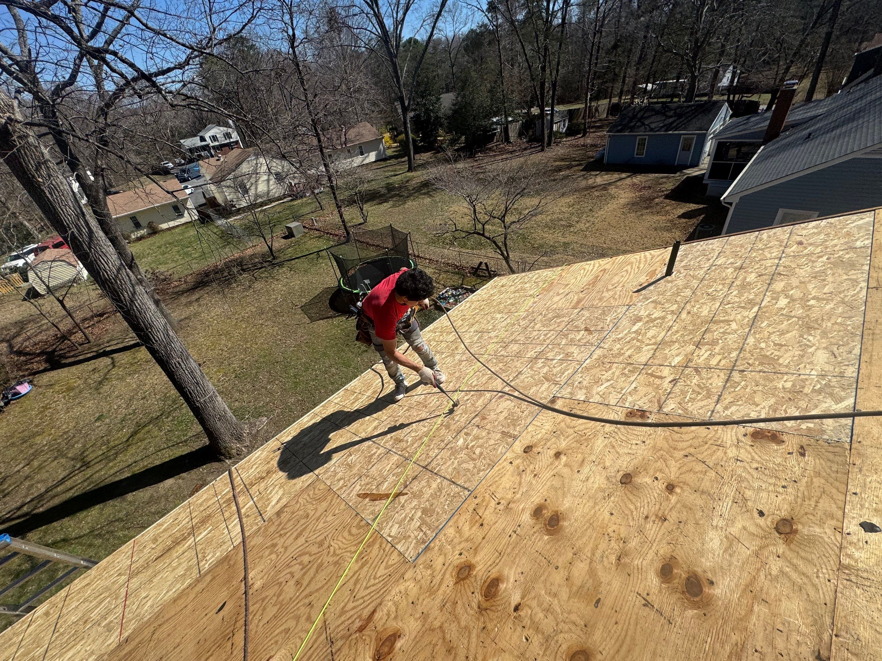 Complete Roof Replacement and Plywood Decking Repair in Quinton by Cade Construction