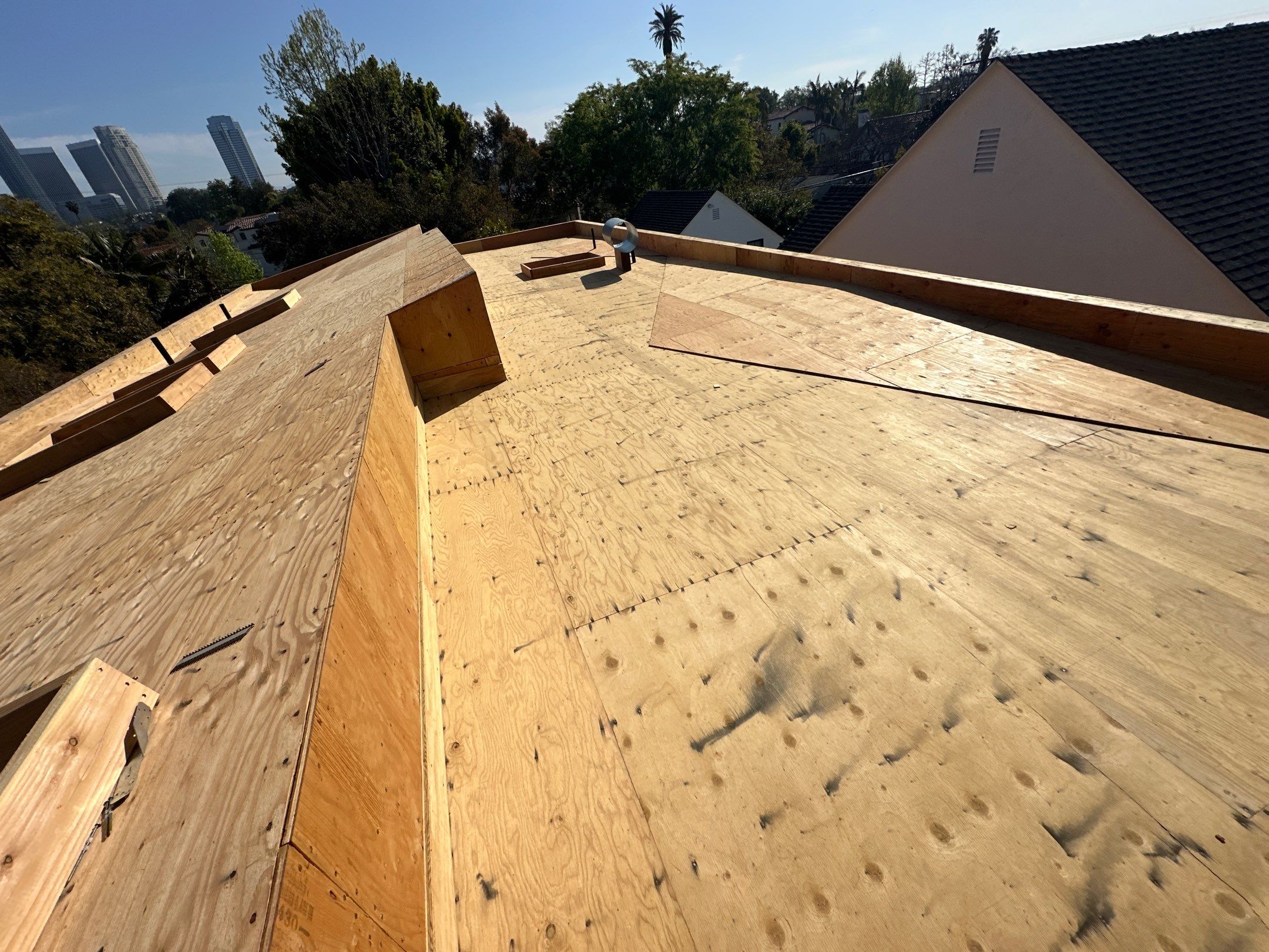 Residential Solar Panel Installation and Custom Roof Deck in Los Angeles by AWS Solar