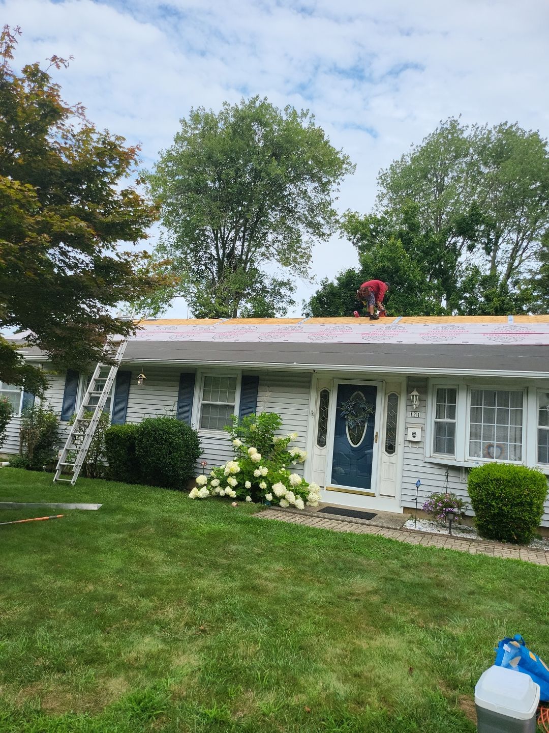 Residential Roofing Installation using Owens Corning TruDefinition Sierra Gray by A Plus Exterior