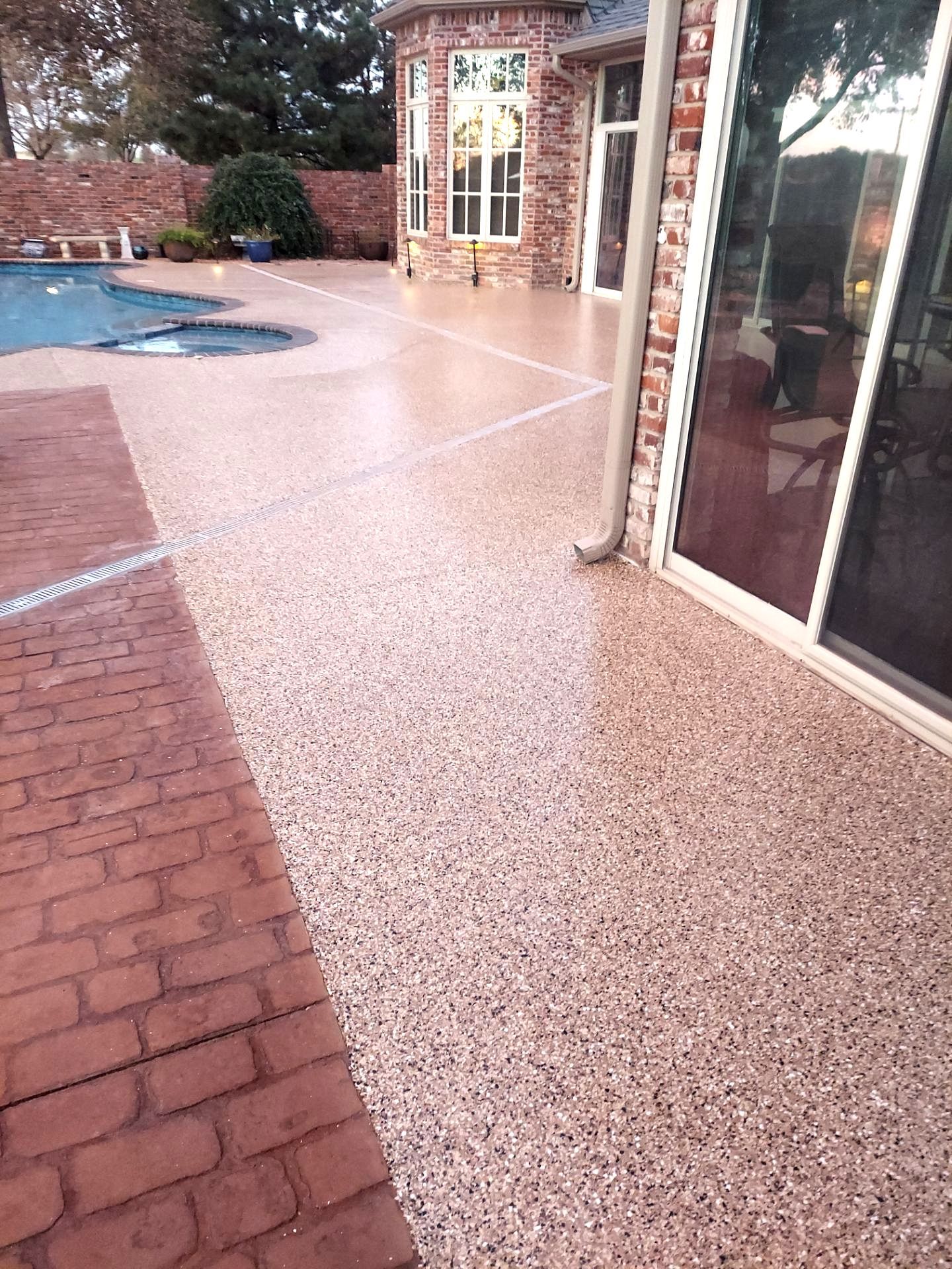 Pool Deck w/ Sandstone by Copperhead Coatings