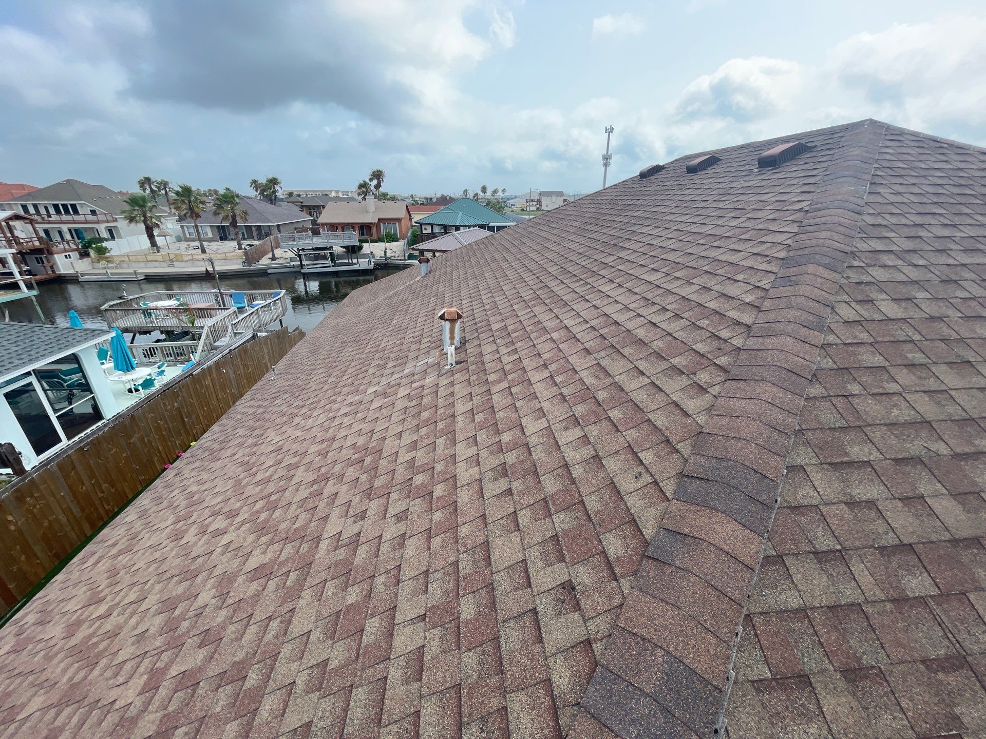 Residential Roofing Installation using GAF HDZ Barkwood by Lighthouse Roofing