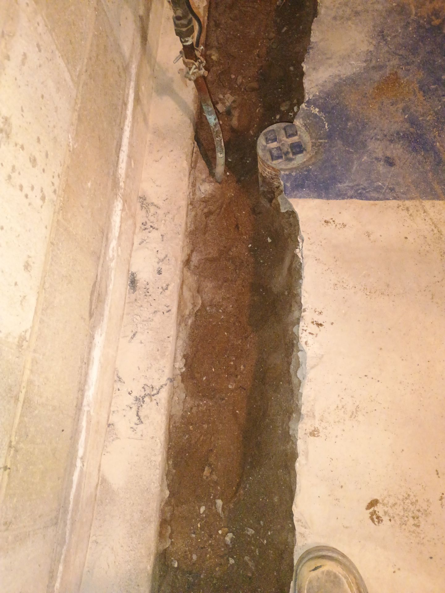 Interior Drain Tile & Buried Discharge in South Minneapolis by Waterproofing Northeast