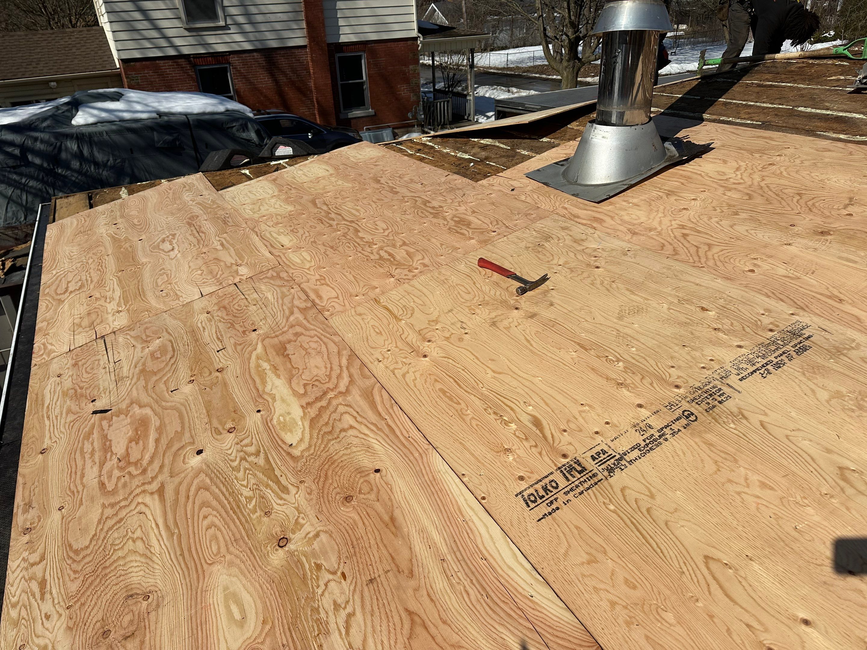 Project in Hamilton by The Roofing Crew