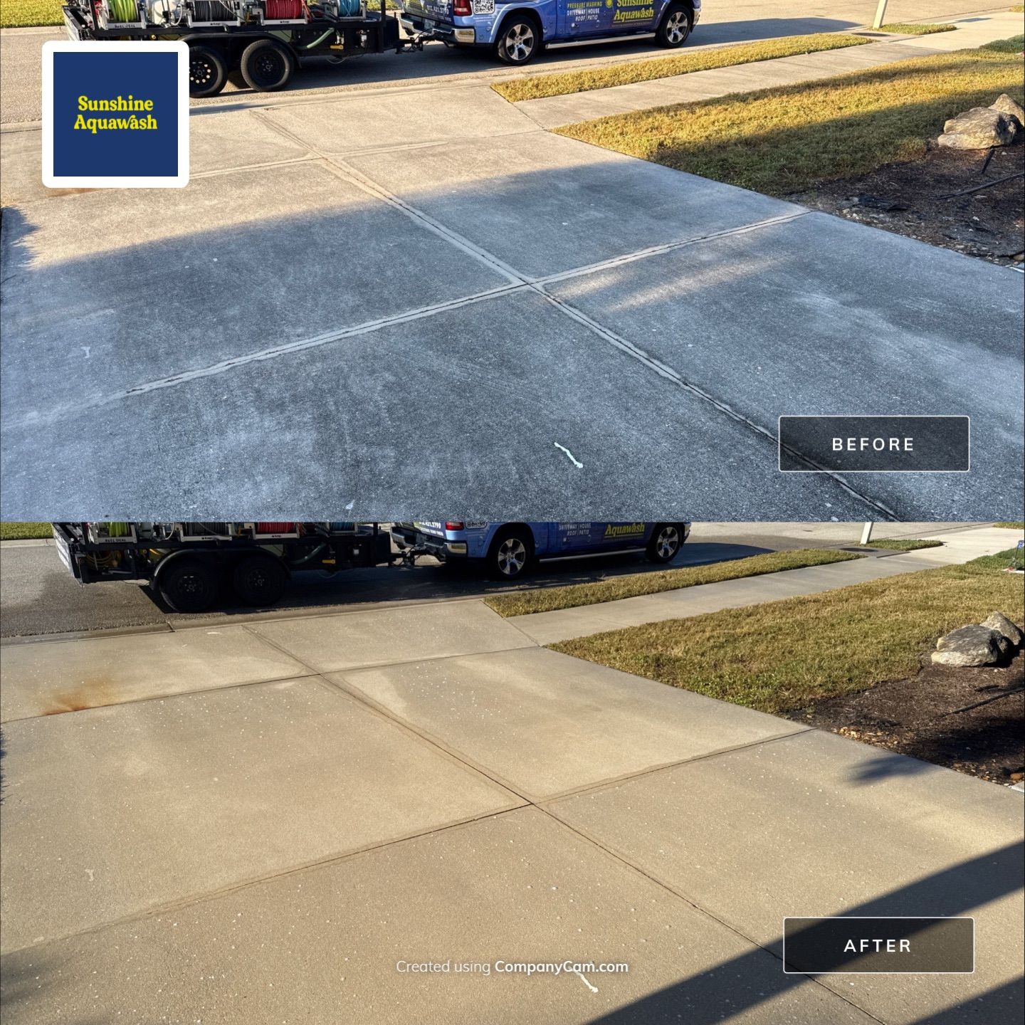 Driveway & Walkway Cleaning Project | Northwood Park, Palmetto FL by Sunshine AquaWash