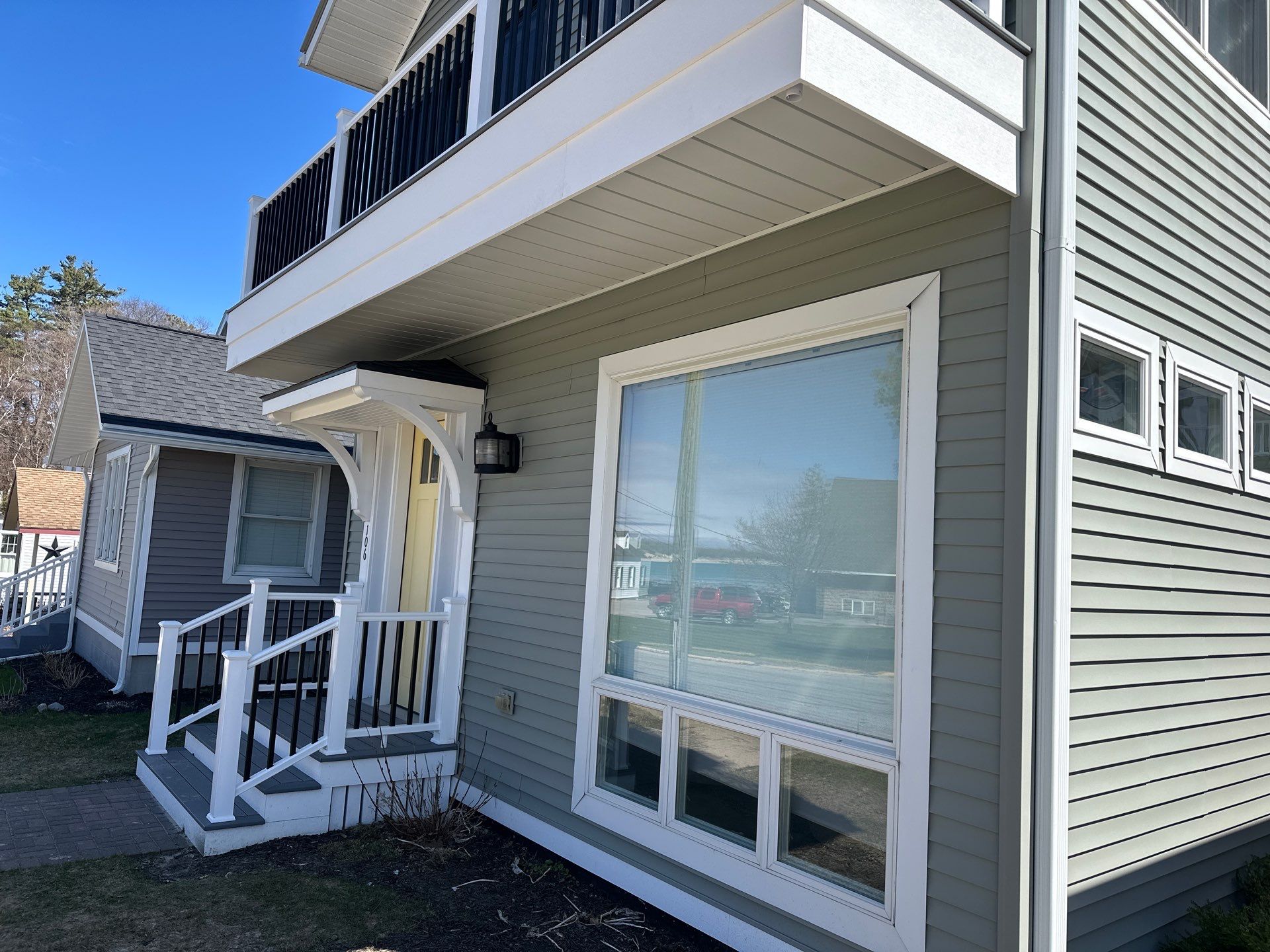 Custom Underdecking System and Soffit Installation in Charlevoix, Michigan by Rainbow Seamless Systems
