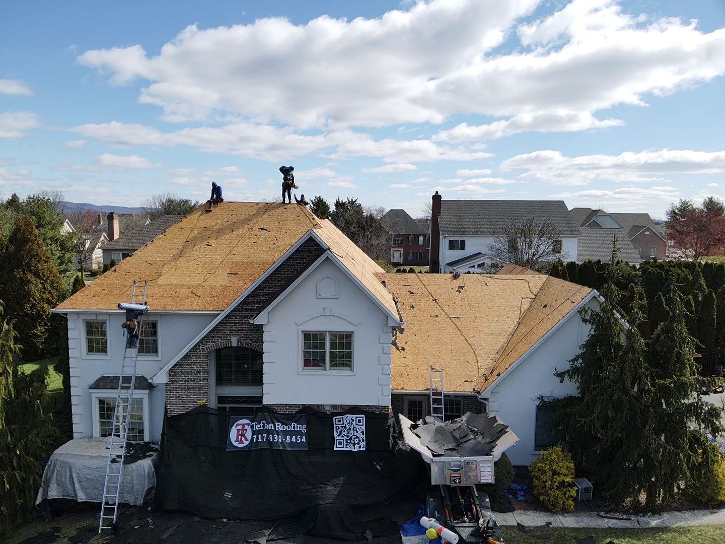 Residential Roofing Installation using Gaf Hdz Architectural Shingle by Teflon Roofing