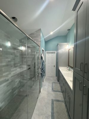 Modern Bathroom Remodeling in Decatur With Custom Tile Shower