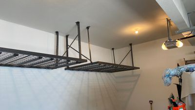 Rob T. adds a ceiling rack to his garage!