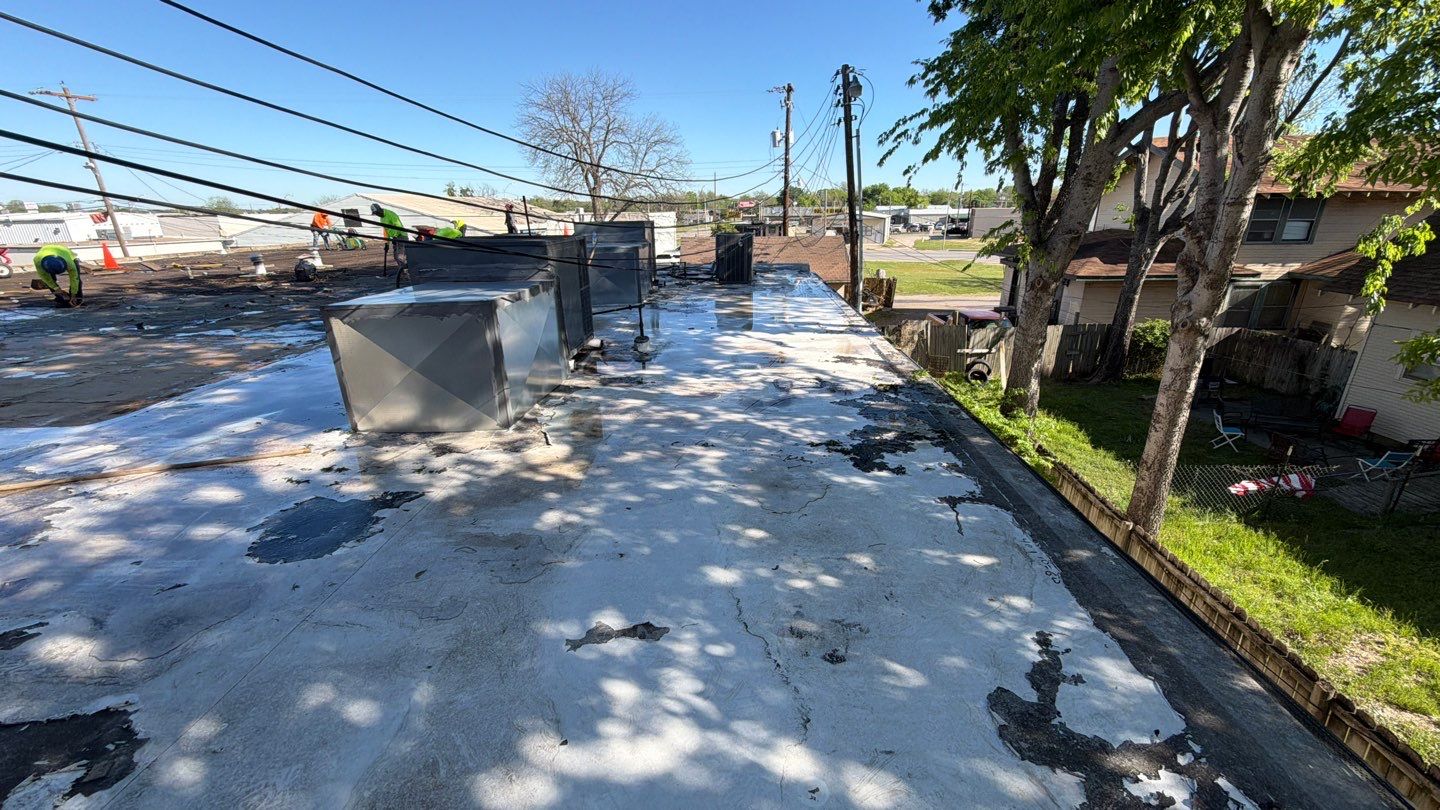Commercial TPO Roof Replacement in Ardmore for McLish Church by BANA Roofing and Solar Supply