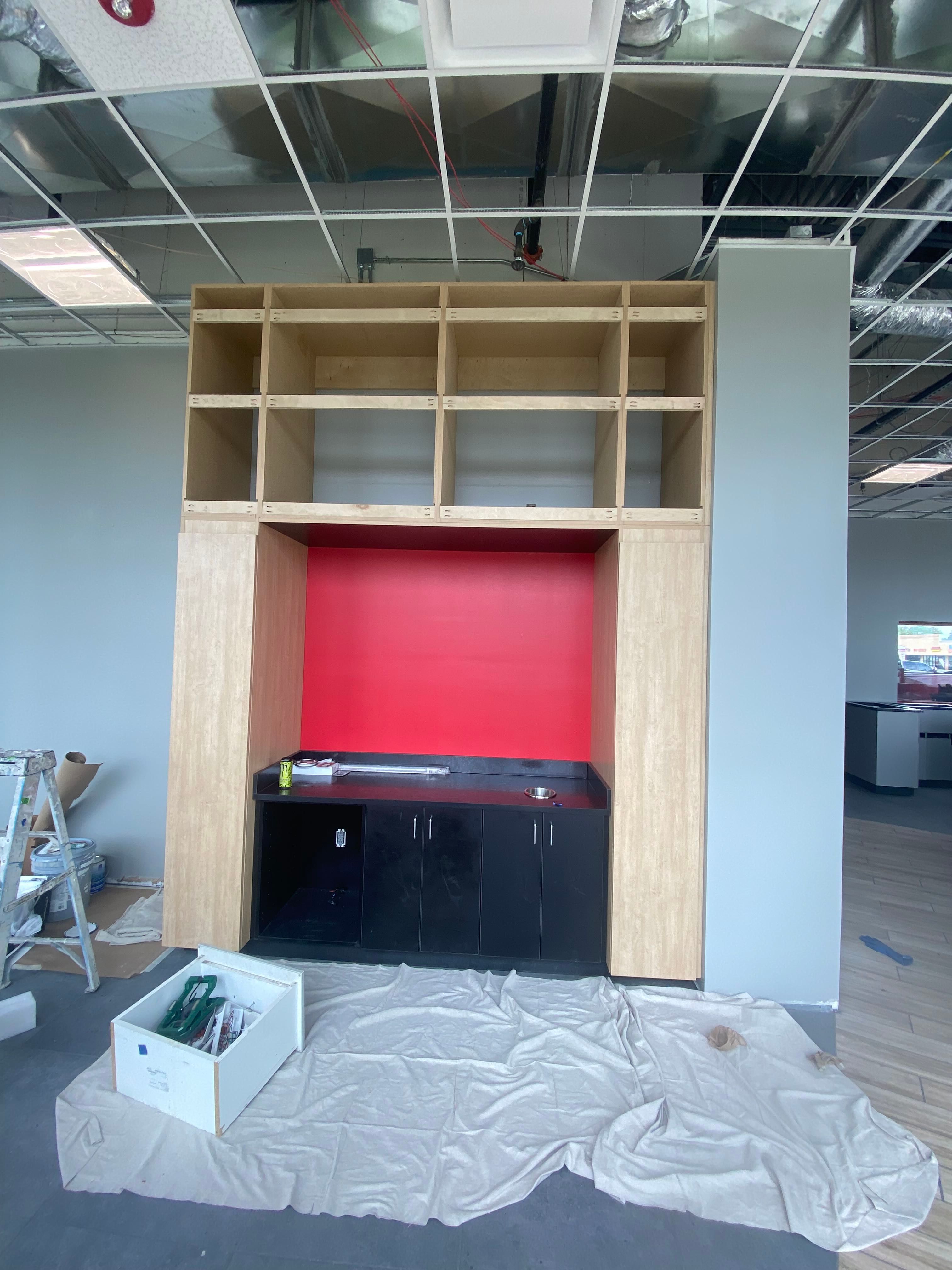 Commercial Interior Repaint for Remodel of Discount Tire in Wichita, KS by Midwest Paint LLC