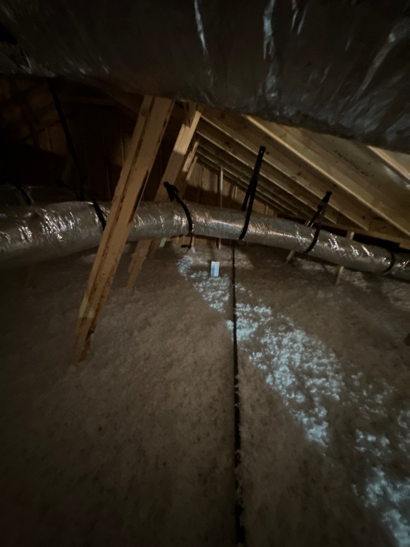 Attic Blow using Fiberglass Insulation R49 by Apex Insulation Solutions