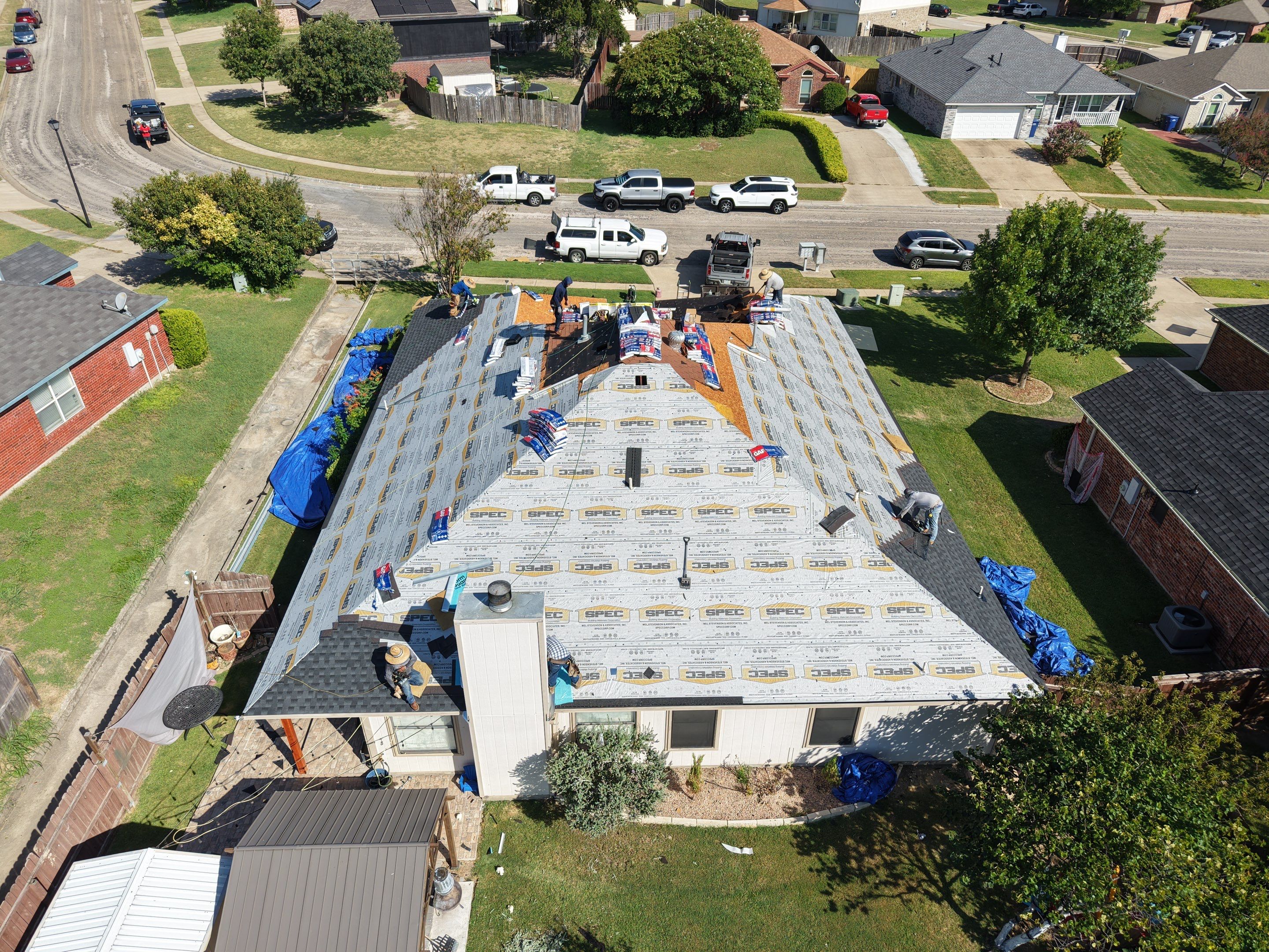 Residential Roof Replacement using GAF - HDZ - Charcoal by Action Exteriors Austin