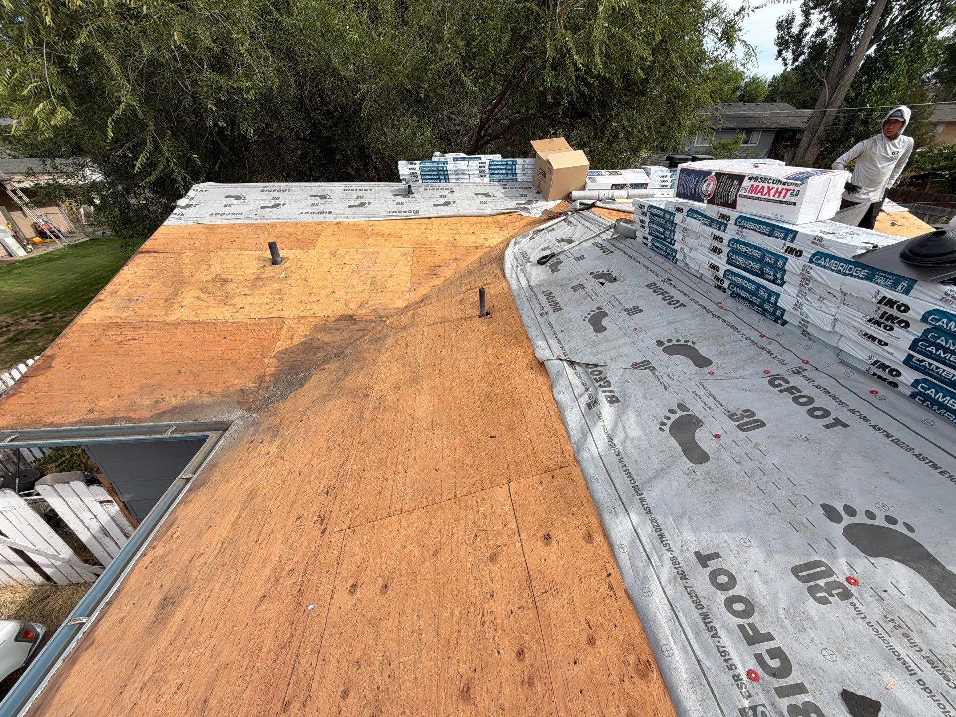 Residential Roof Replacement and Deck Repair in Boise by Olive Roofing