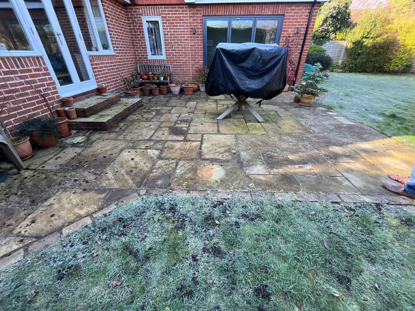 Exterior Clean - Roof - Patio - Driveway using Honda 15lpm Low Pressure Washing Machine by Ges Exterior Cleaning ltd