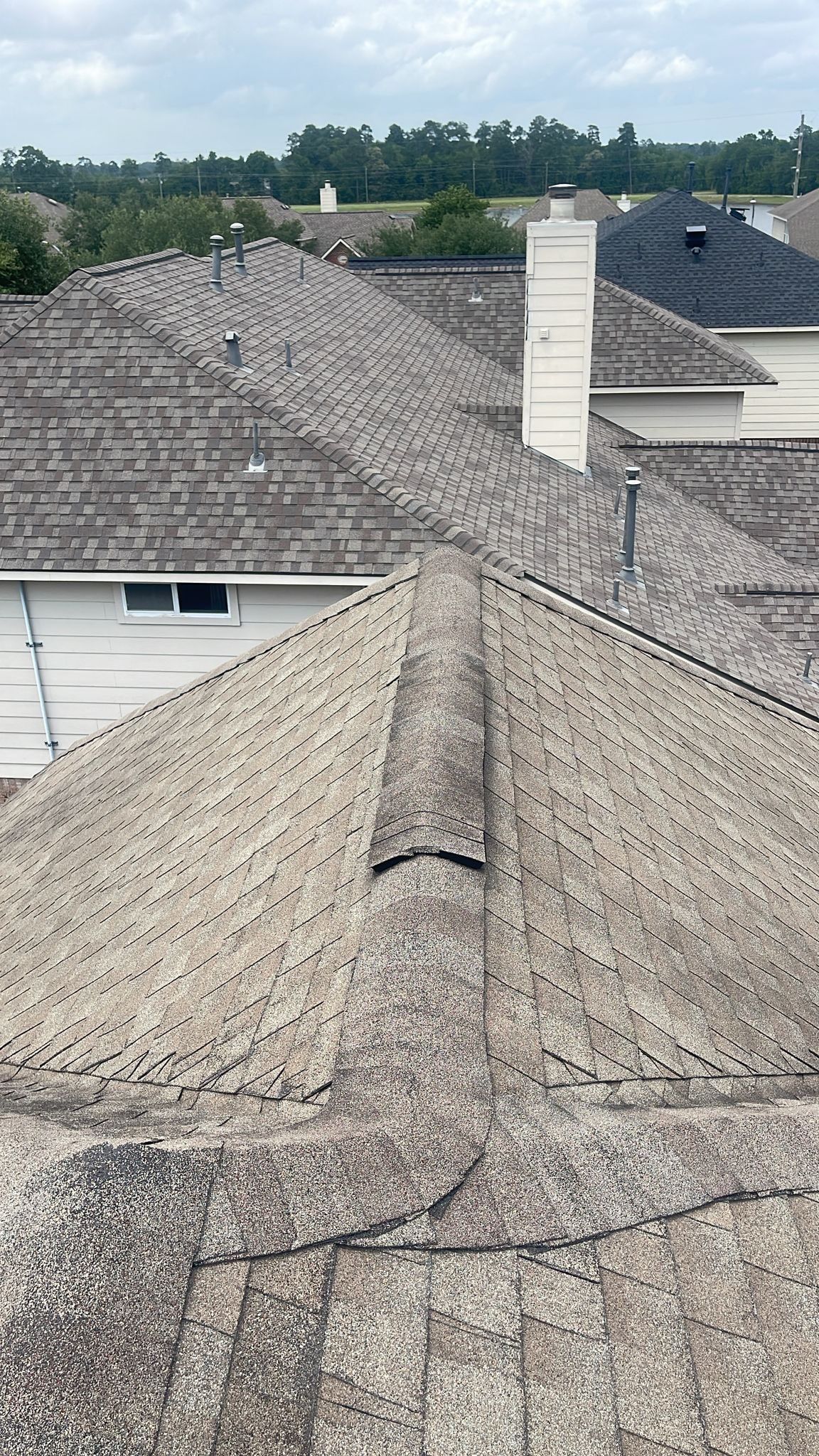 Hail Damage using Owen's Corning Duration (Lifetime) Shingles by Roof Repair Company