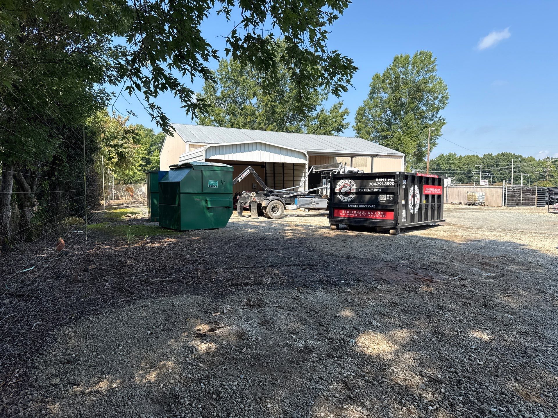 Project in Charlotte by Badger Hauling