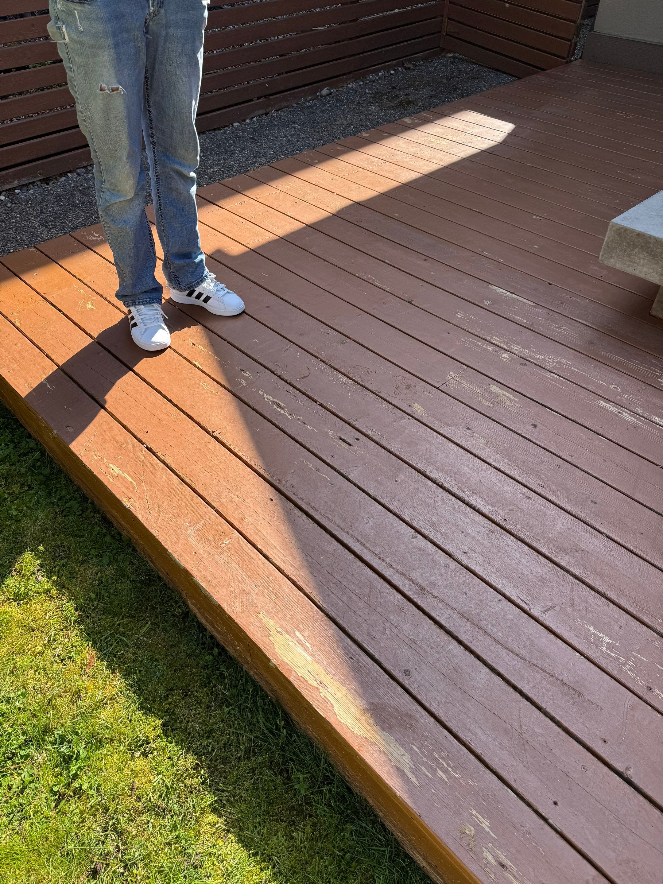 Deck Staining - Seymour Blvd by YVR Construction Group