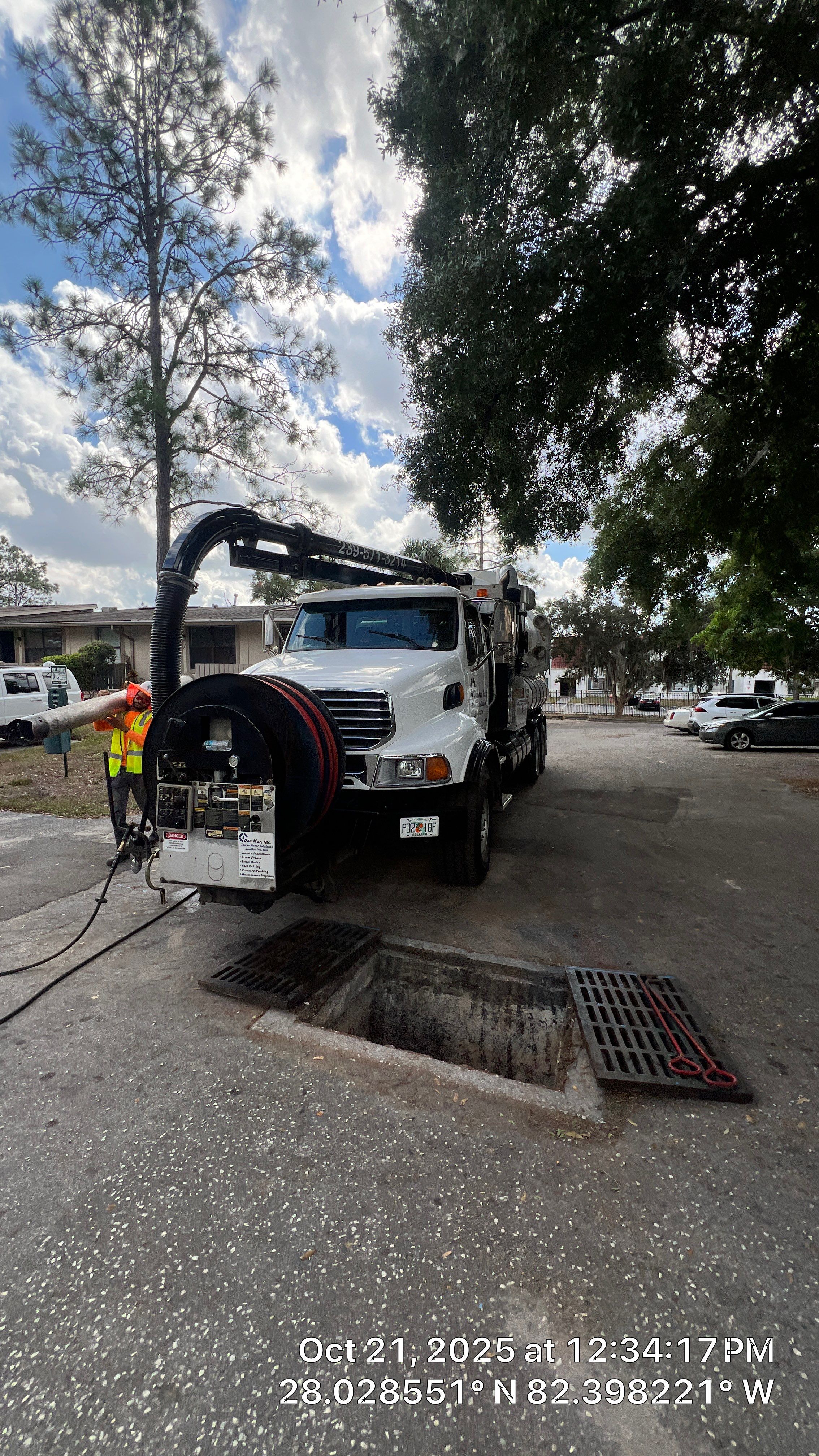 Apartment Complex Storm Water System Cleaning and Maintenance by APS Power & Water