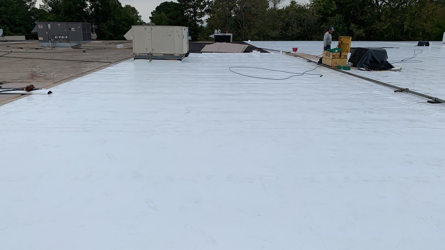 VA Clinic/Tractor Supply in Idabel, Oklahoma by Hostetler Roofing