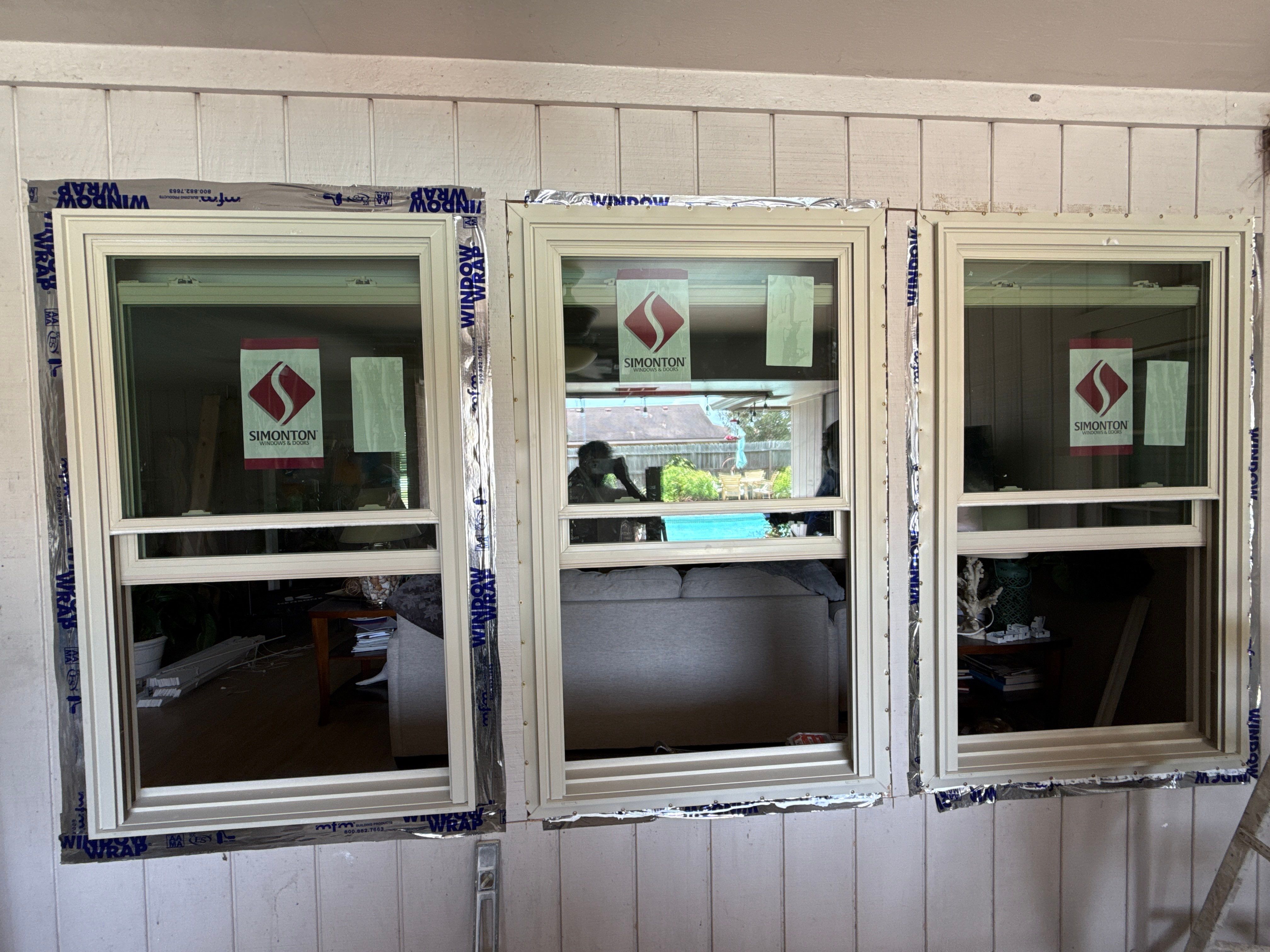 Impact windows brick install by Bayfront Roofing and Construction