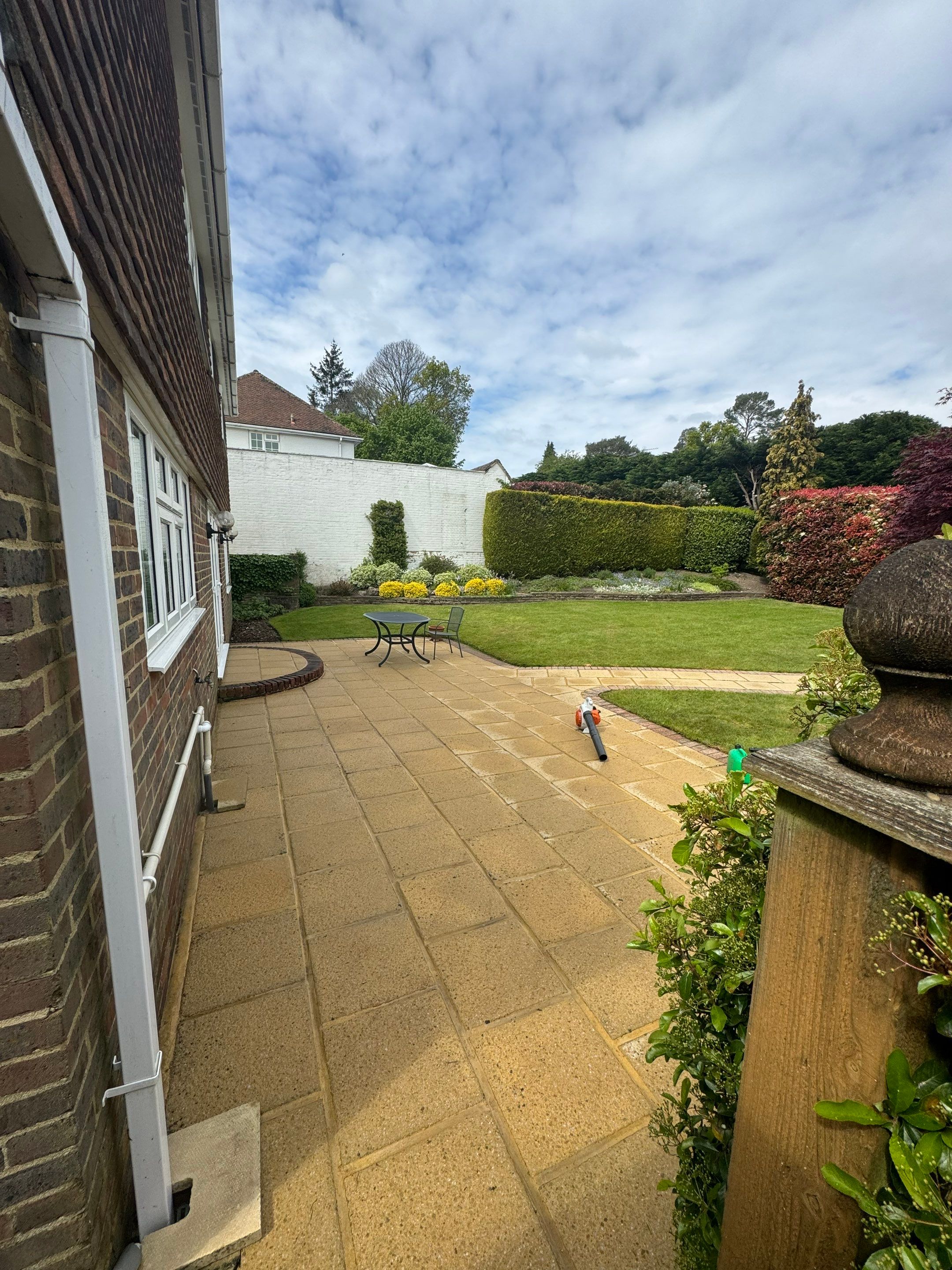 Patio Area Spring Clean using honda 21 ltr/min by Ges Exterior Cleaning ltd