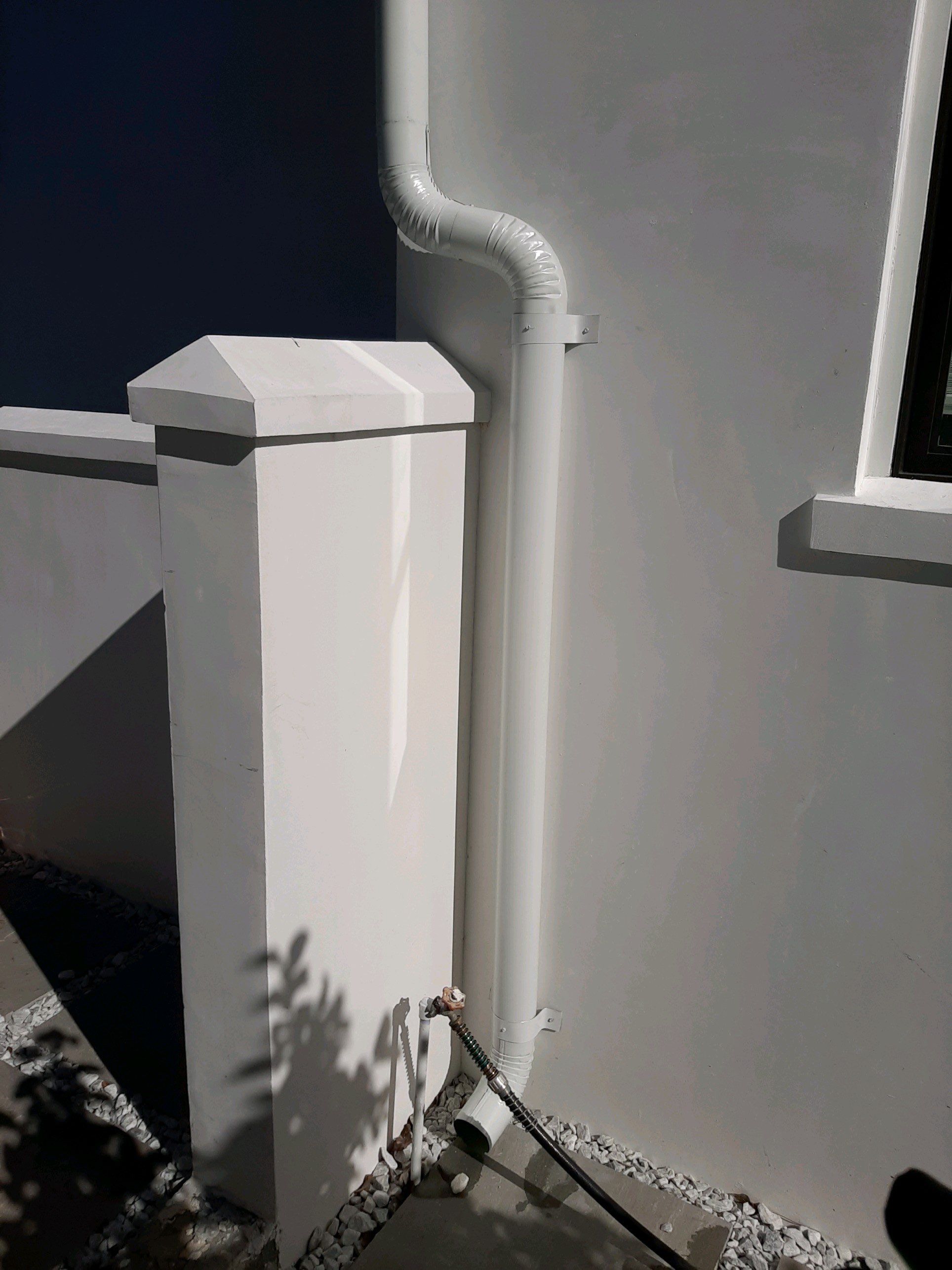 Gutter Installation Using White 6 Inch Seamless Gutters by Gutter Professors