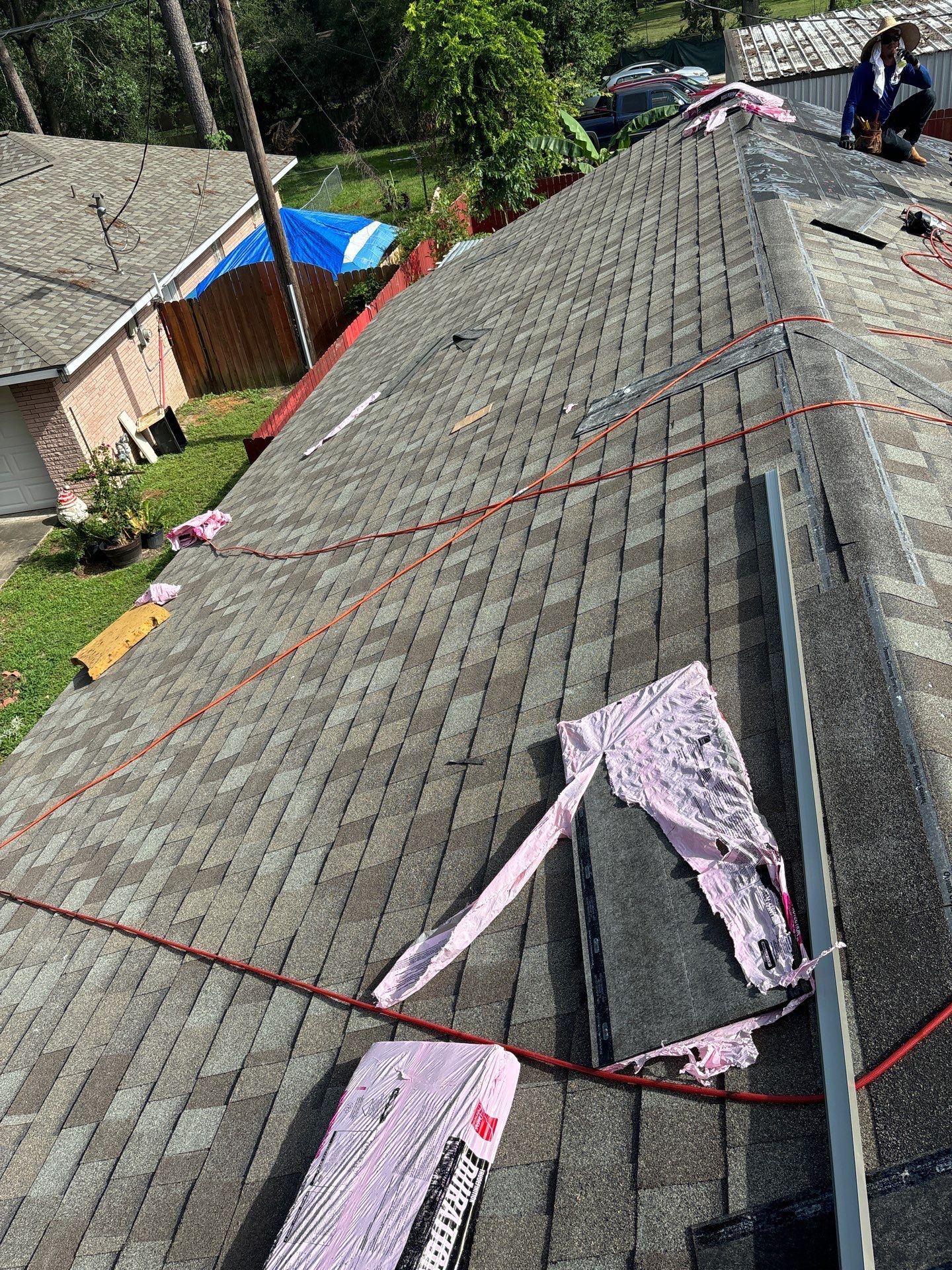 Residential Roofing Installation using Owen's Corning Duration (Lifetime) Shingles by Roof Repair Company