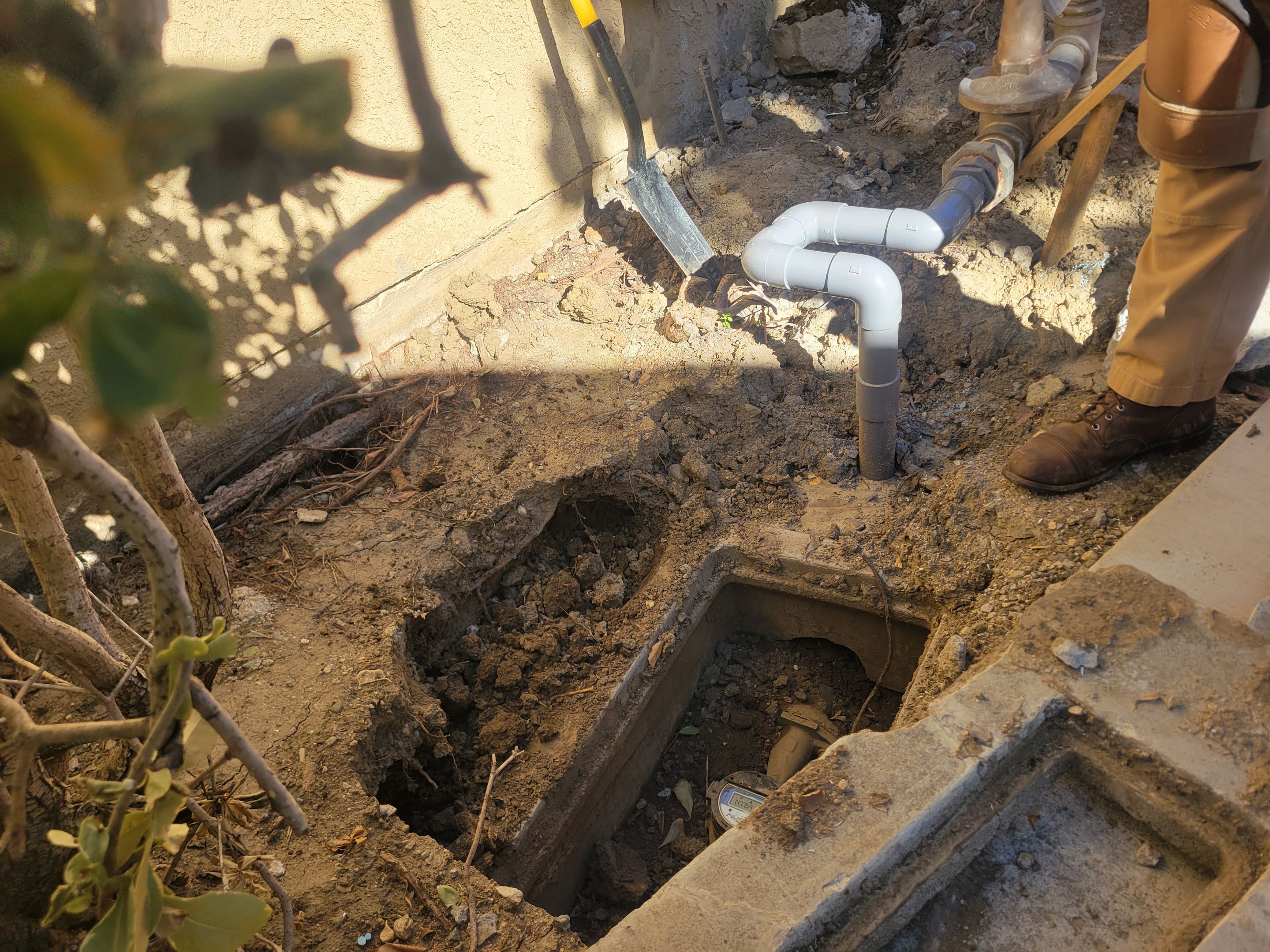 Replacing PVC above Ground by Professional Plumbing Inc 