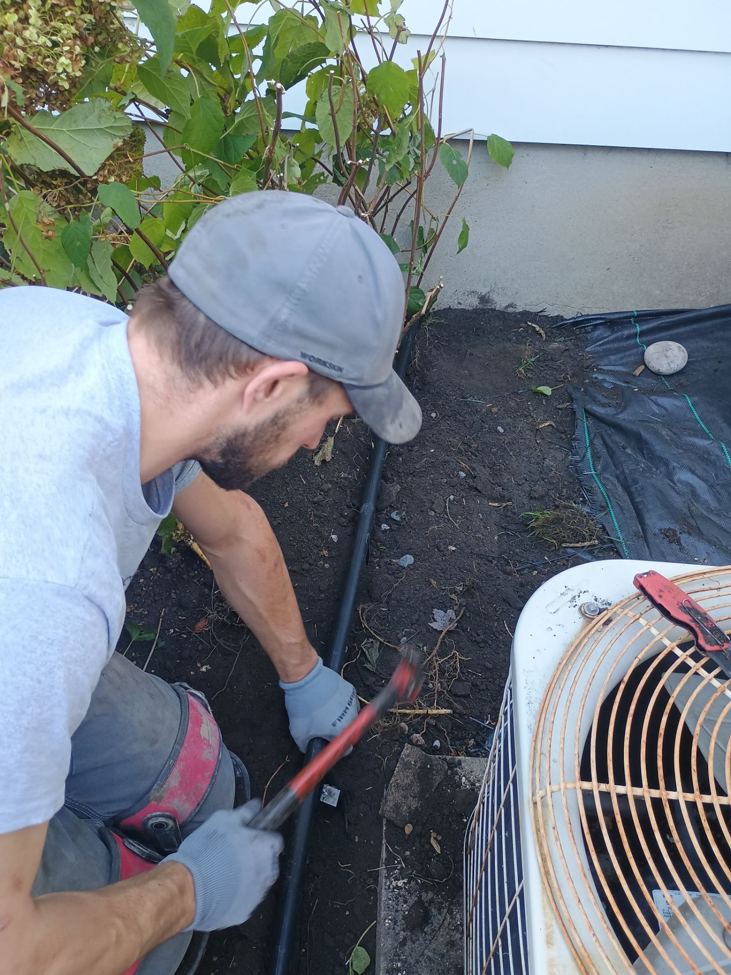 French Drain Installation for Michael by Waterproofing Northeast
