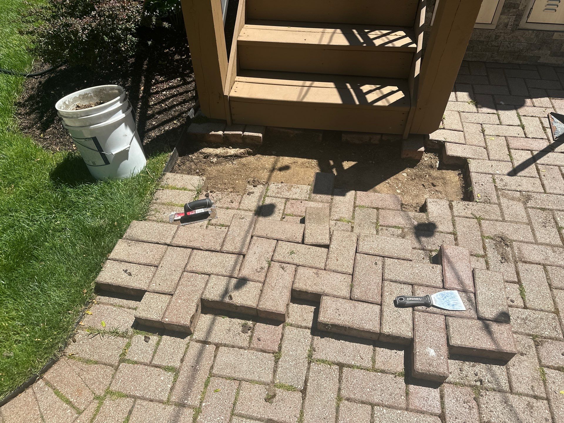 Brick Paver Repair, Cleaning, and Sand Stabilization by Northern Power Washing LLC.
