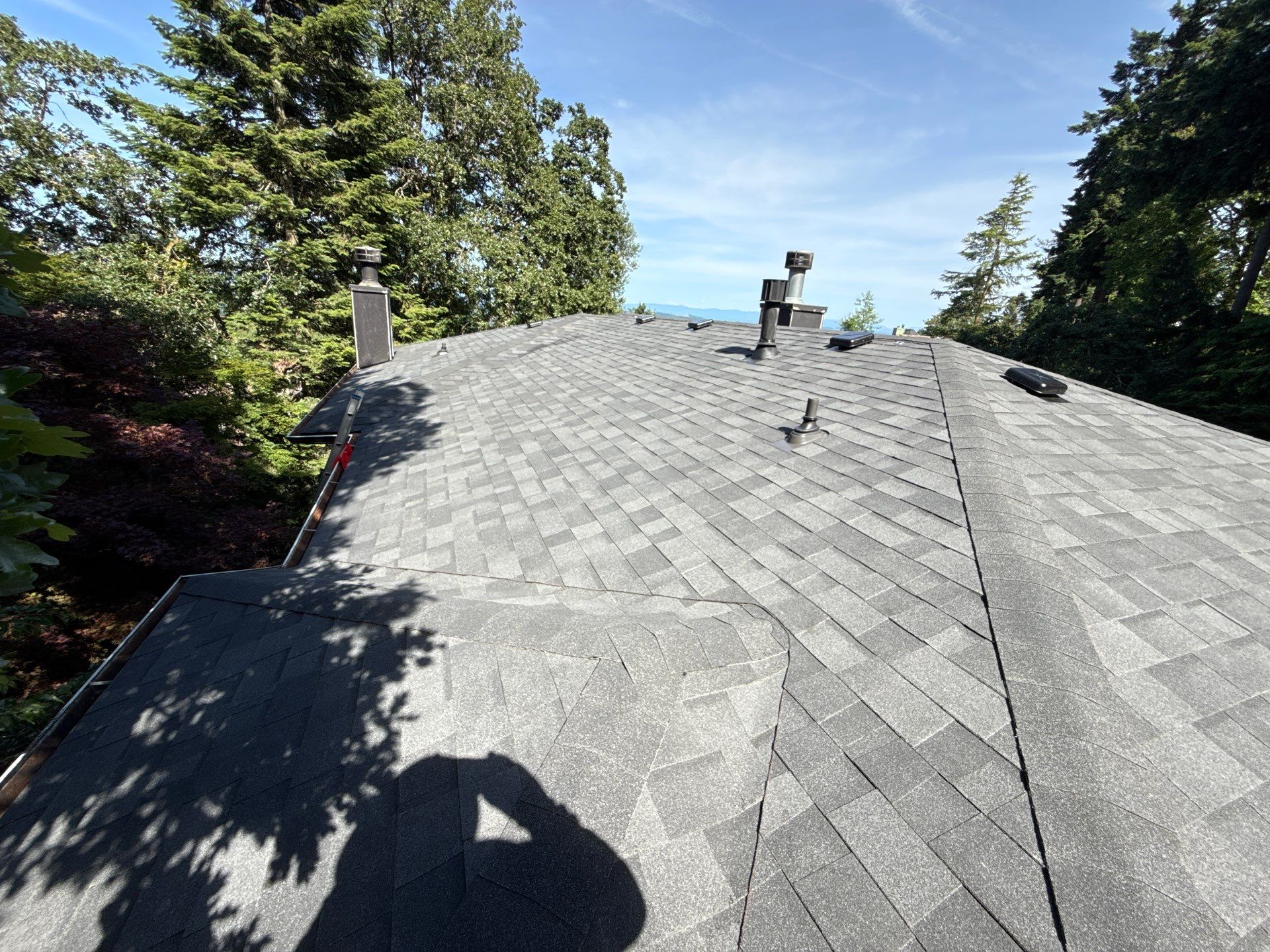 Project in West linn by Tom Leach Roofing