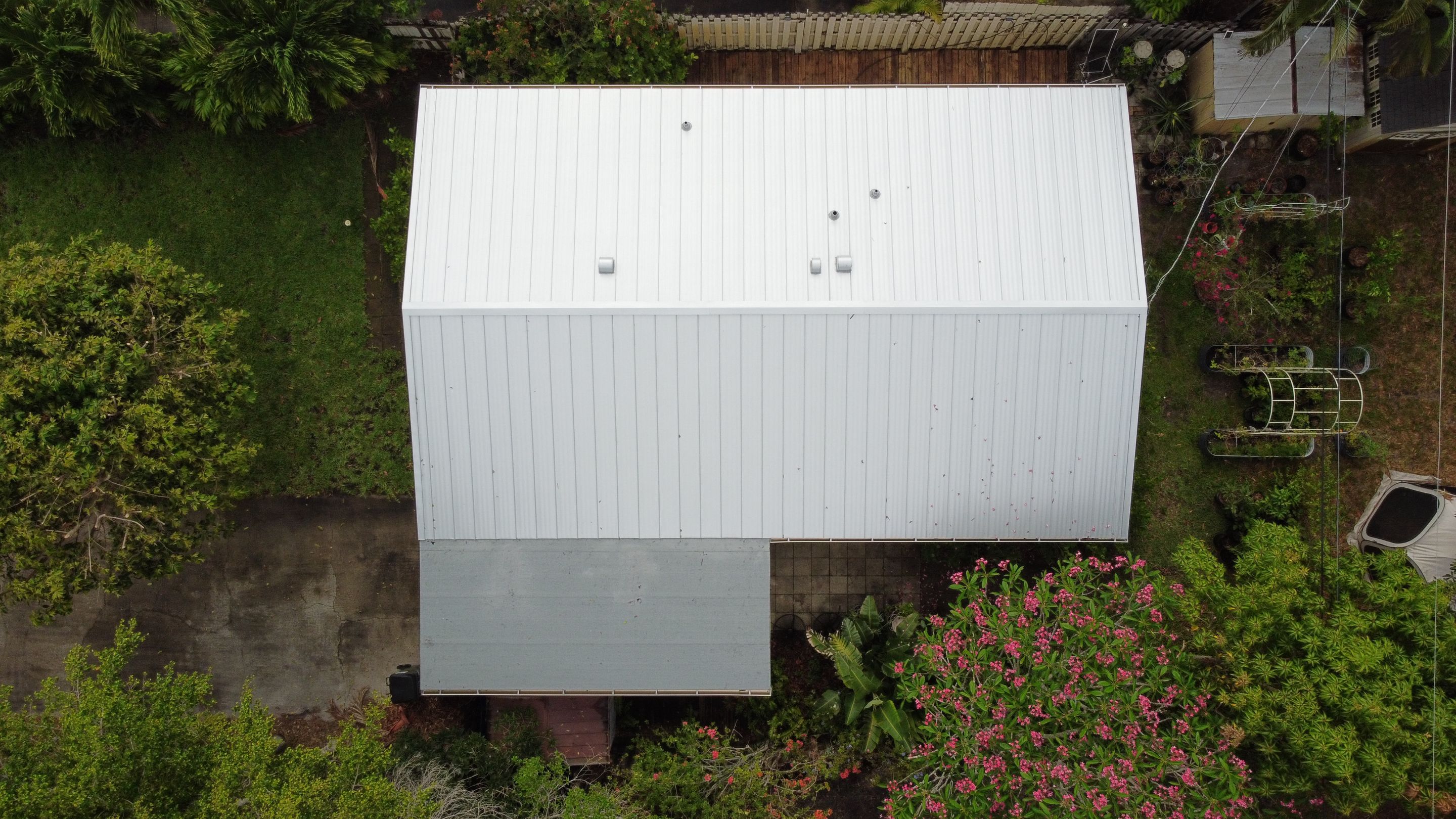Residential Roofing Installation using 1" Nail strip metal roof by BLUES BROTHERS ROOFING