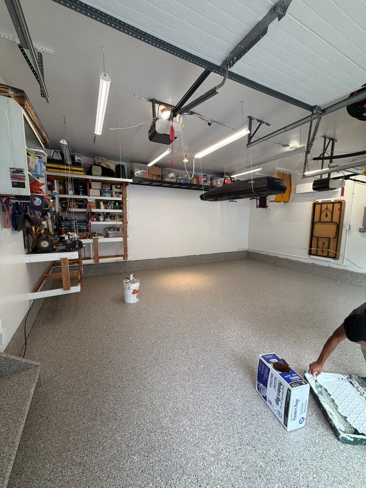 Garage Floor Coating and Crack Repair in Ramsey, New Jersey by Spectrum Painting, LLC
