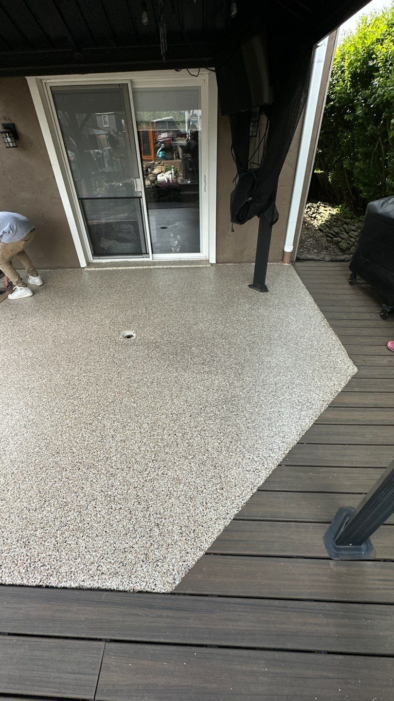 Porch & Steps Project in Manor by Floors in a Day, Inc